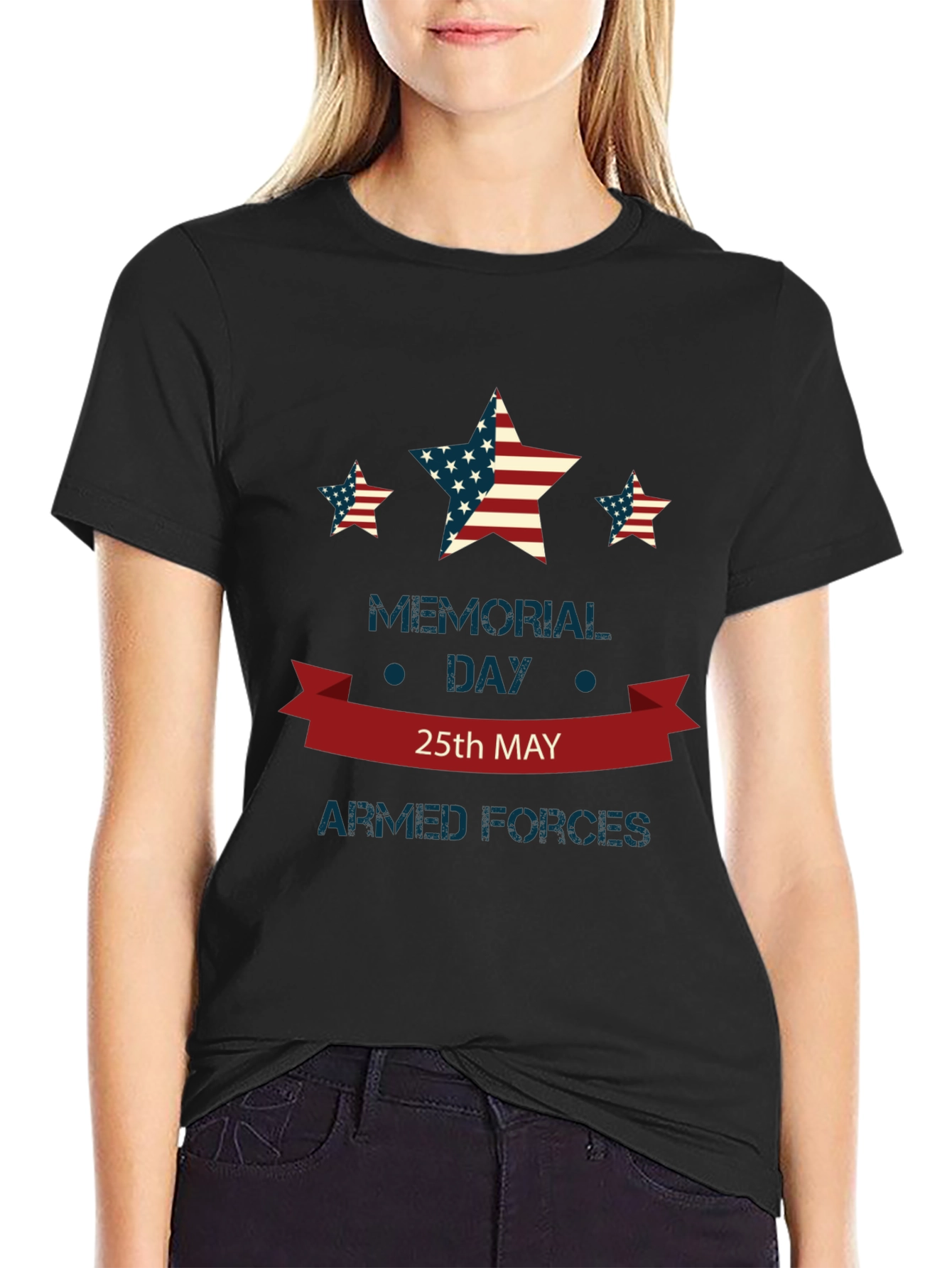 Memorial Day Armed Forces Patriotic T-Shirt