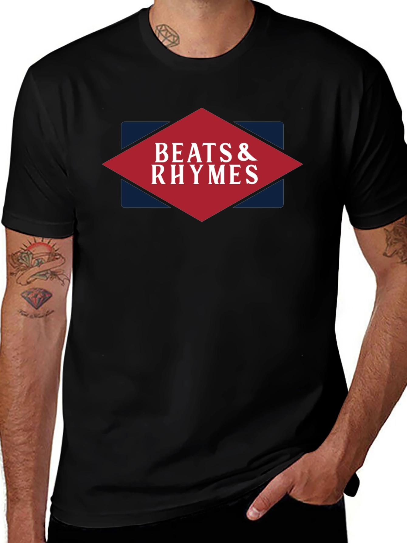 Beats & Rhymes Graphic Tee - Classic Black