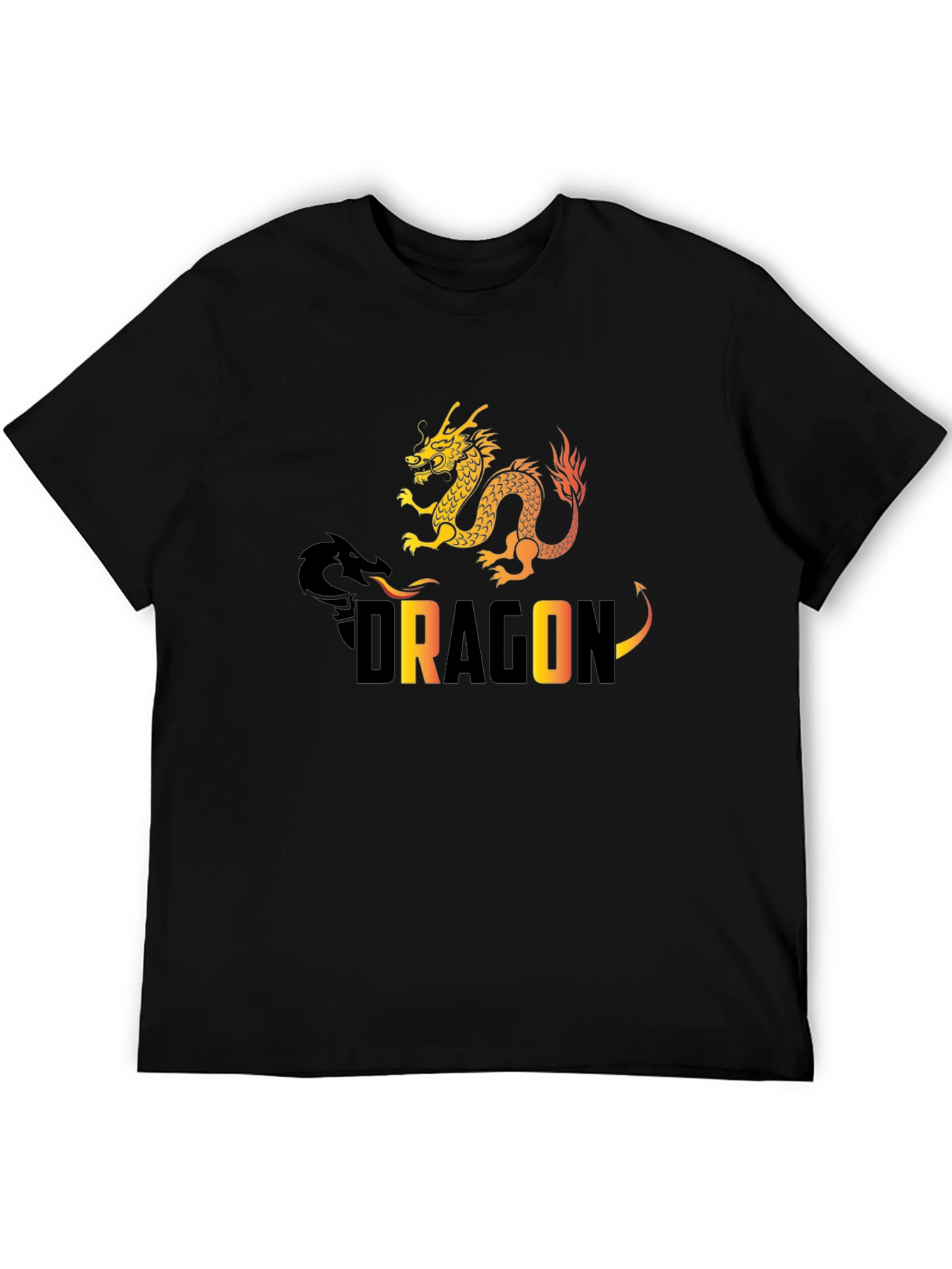 Dragon Graphic Tee - Stylish Black T-Shirt