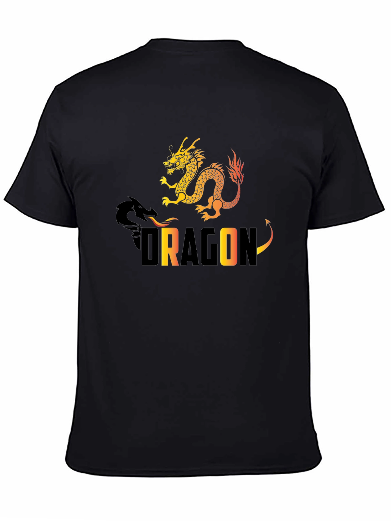 Dragon Graphic Tee - Stylish Black T-Shirt