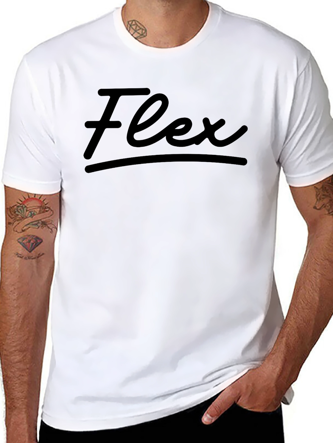 Flex Graphic T-Shirt - Stylish Casual Wear