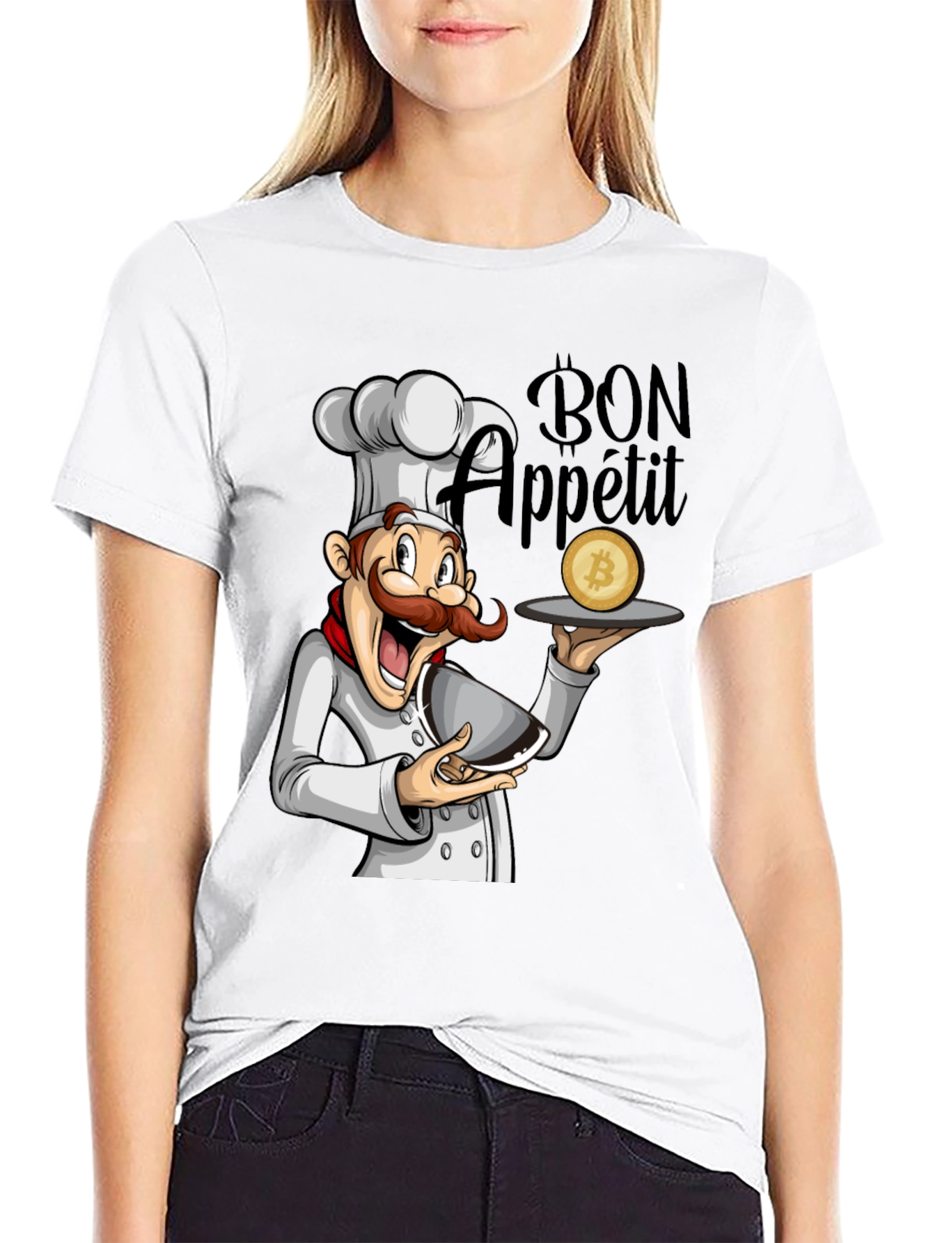 Bon Appetit Bitcoin T-Shirt - Cryptocurrency Chef