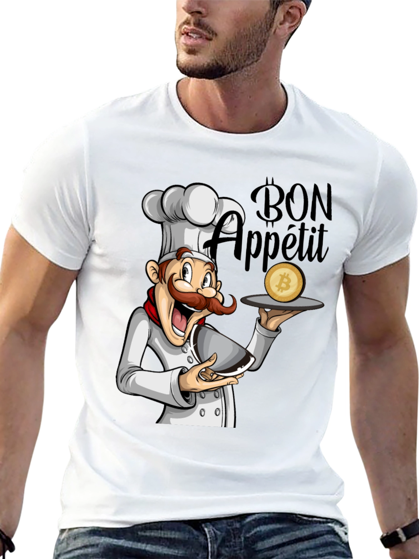 Bon Appetit Bitcoin T-Shirt - Cryptocurrency Chef