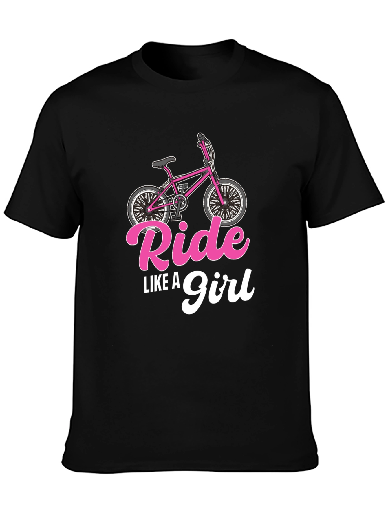 Ride Like A Girl Black T-Shirt