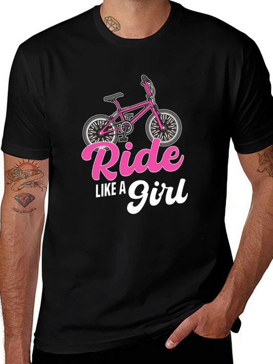 Ride Like A Girl Black T-Shirt