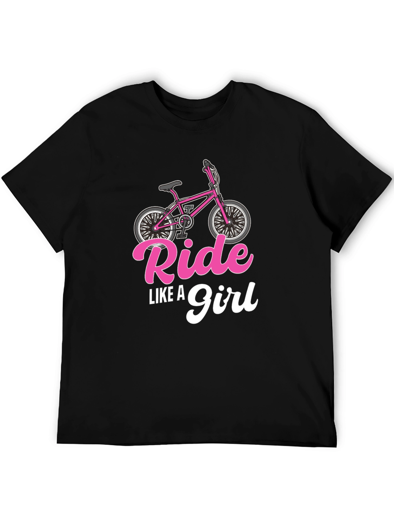Ride Like A Girl Black T-Shirt