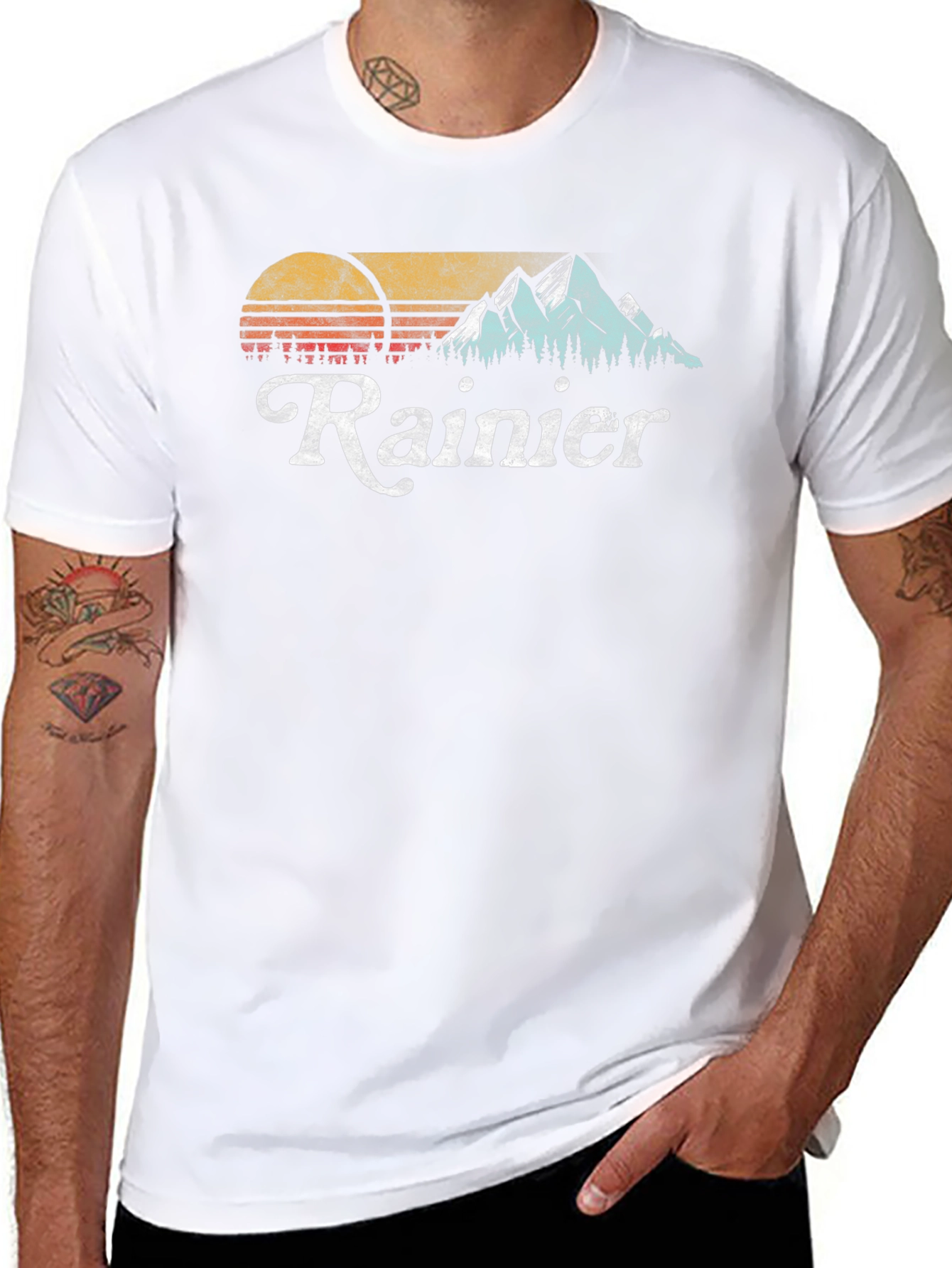 Retro Rainier Graphic T-Shirt