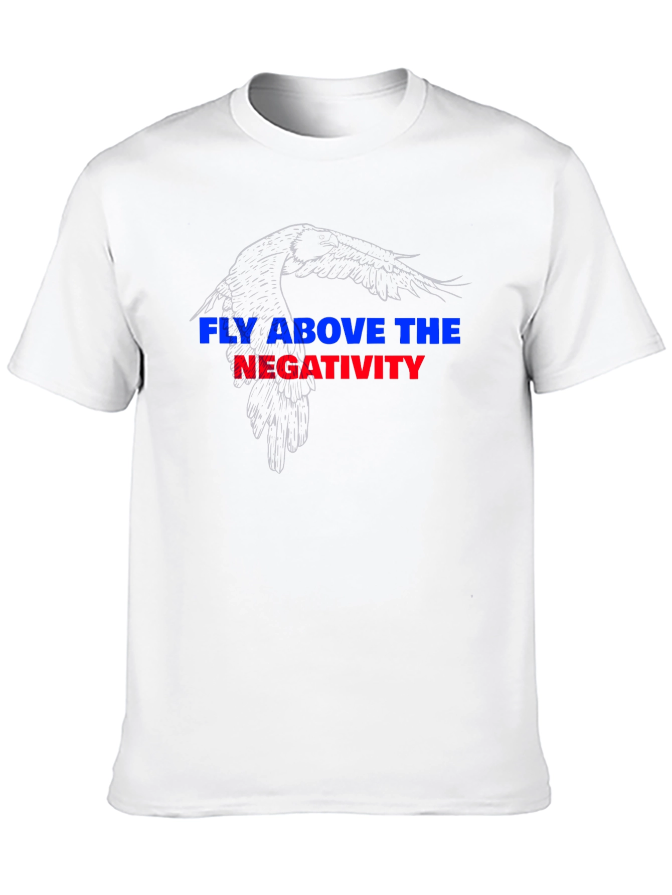 Fly Above Negativity Black Graphic Tee