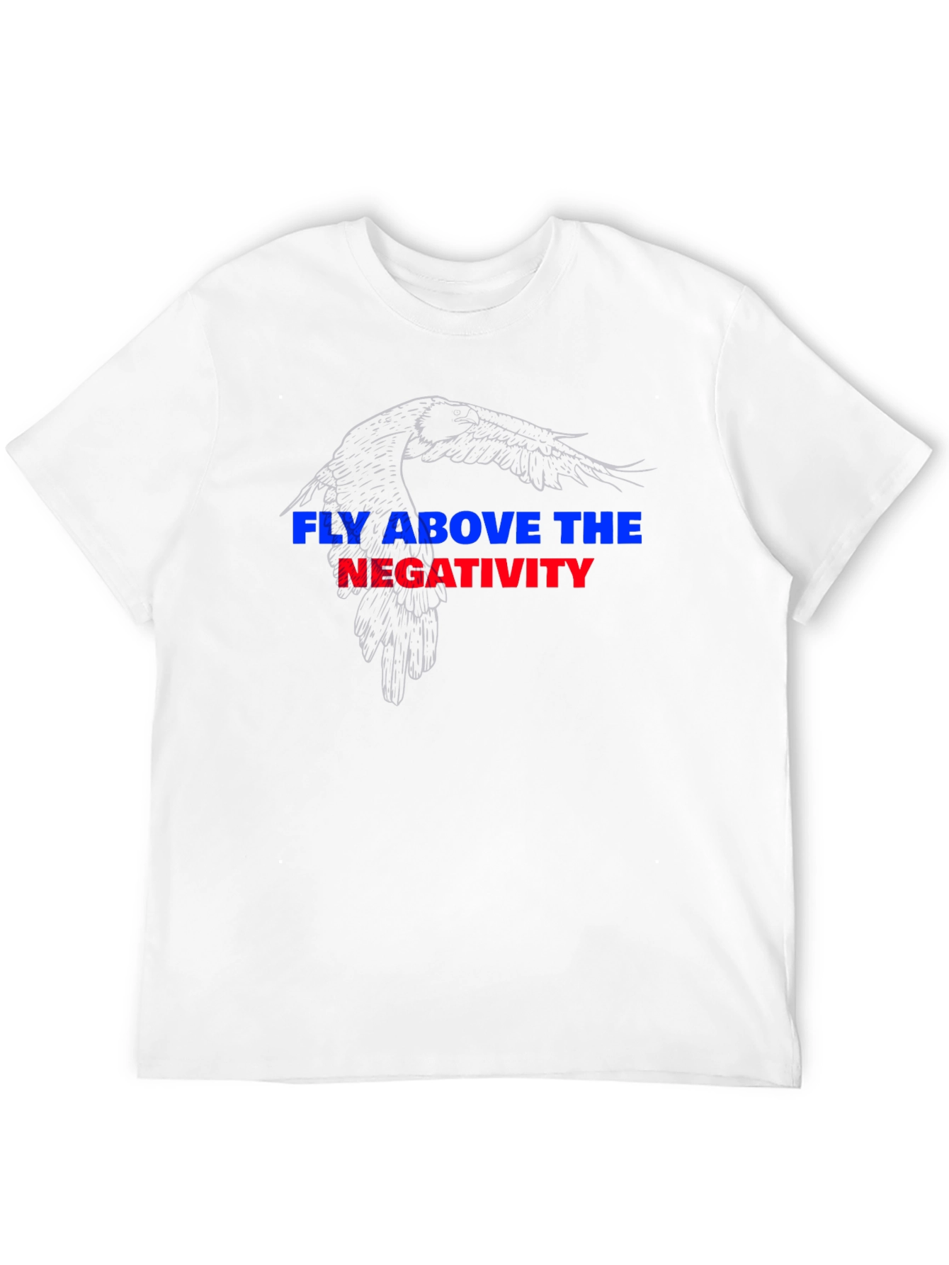Fly Above Negativity Black Graphic Tee
