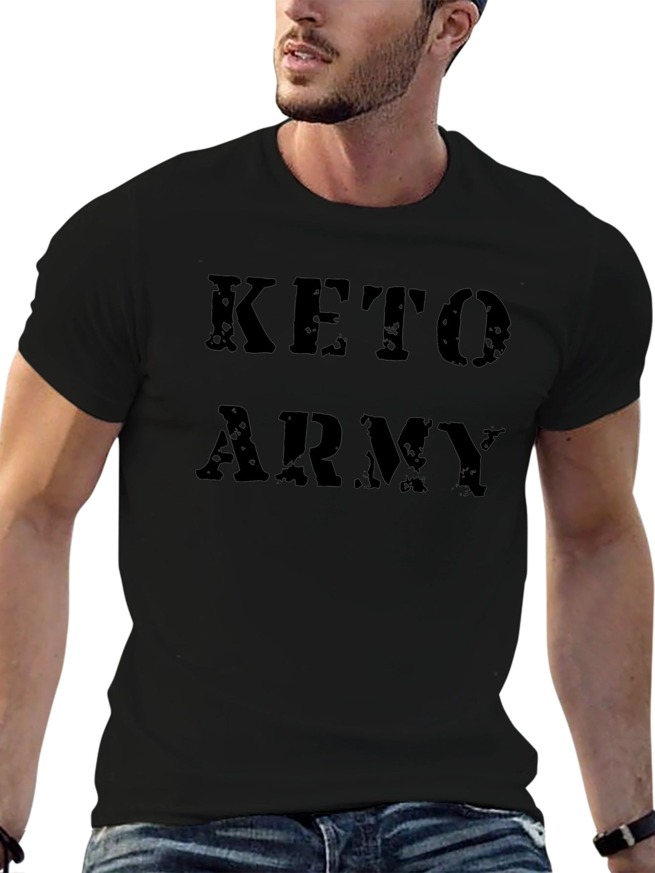 Keto Army Black T-Shirt