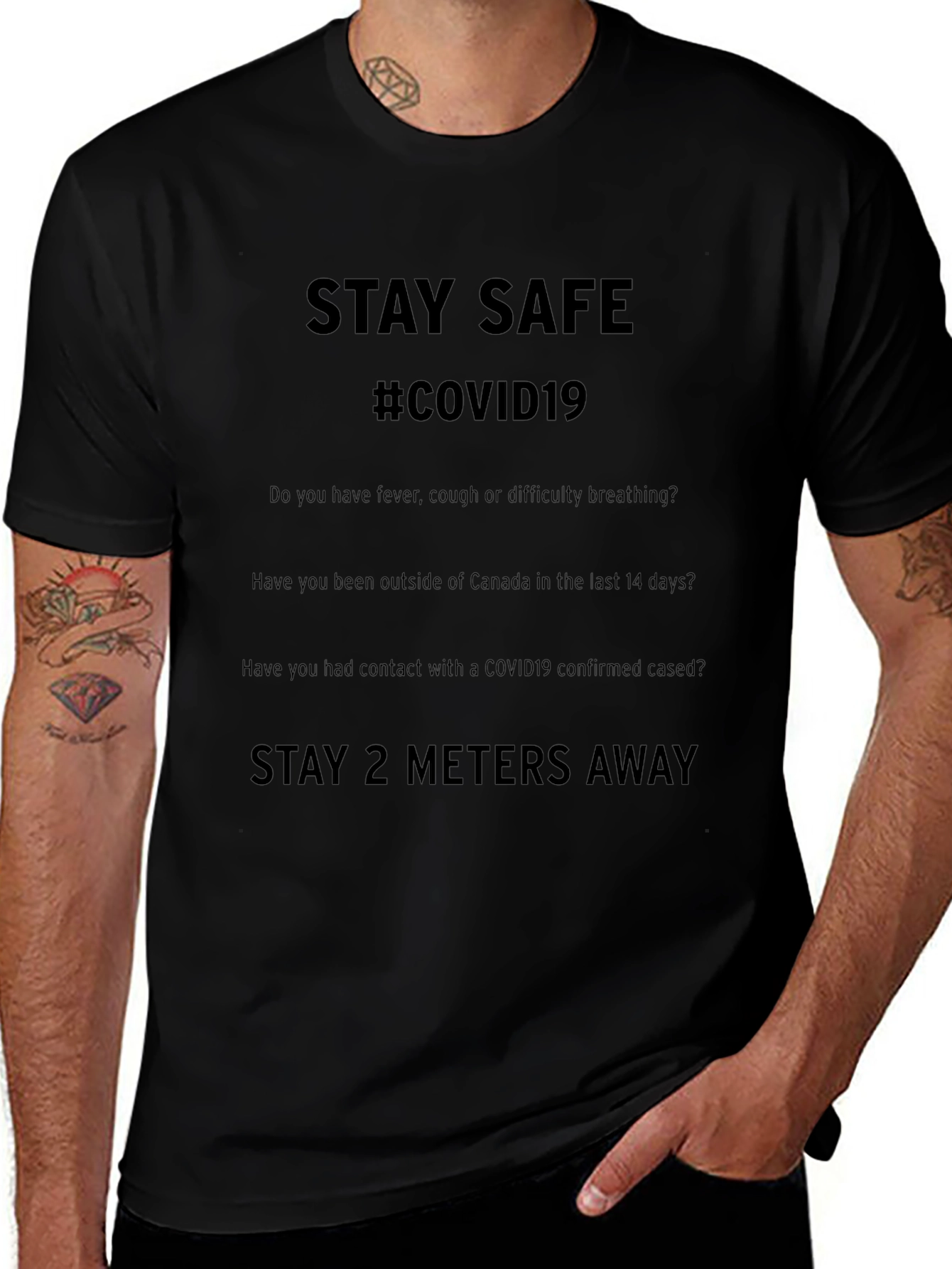 Stay Safe COVID-19 Awareness T-Shirt