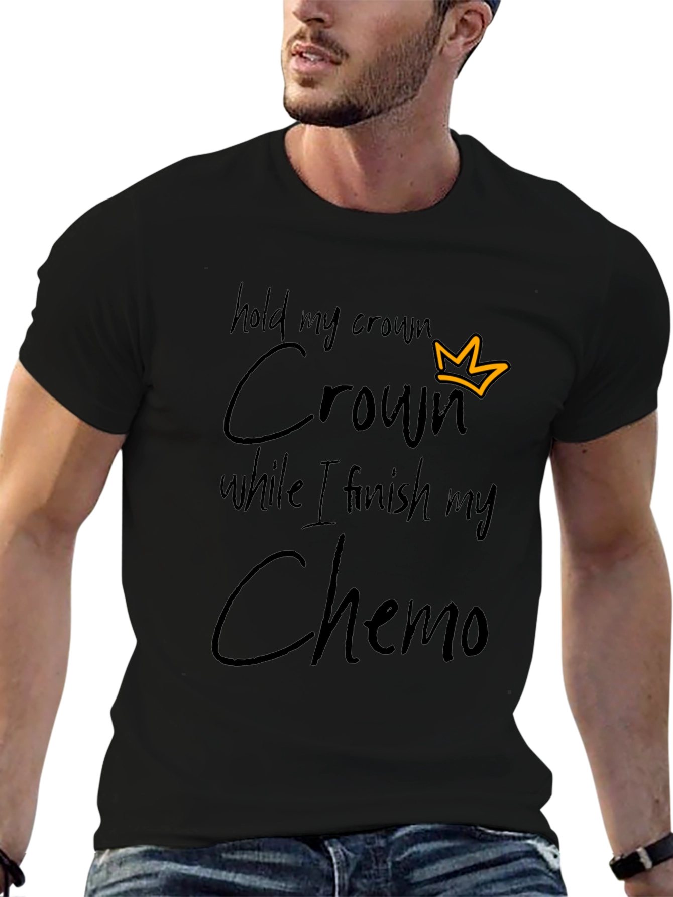Hold My Crown Chemo T-Shirt - Black