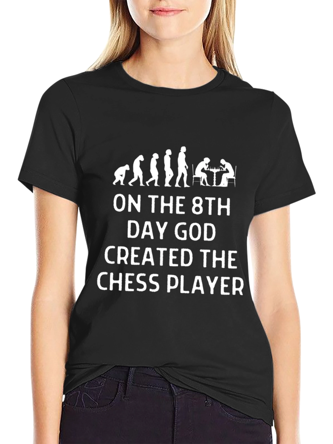 Chess Player Evolution T-Shirt: 8th Day God Design