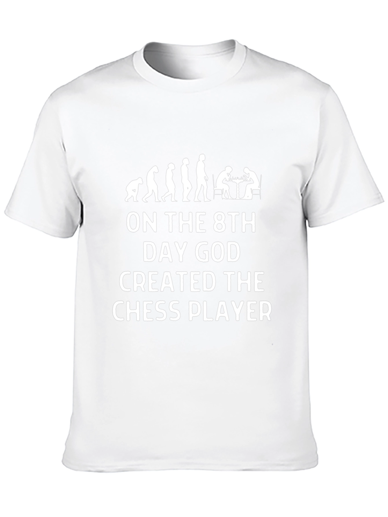 Chess Player Evolution T-Shirt: 8th Day God Design