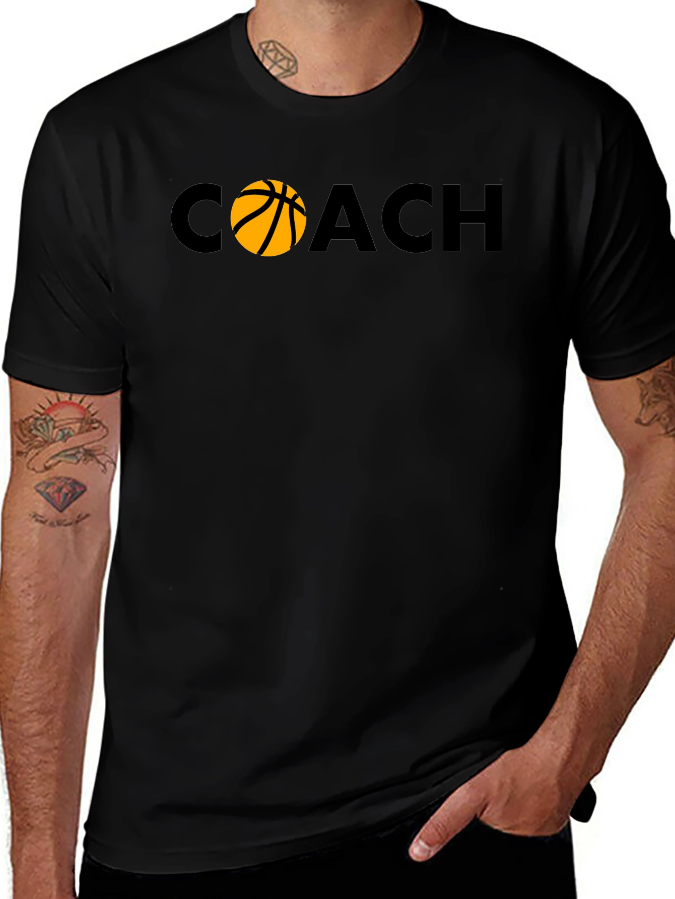 Basketball Coach Graphic T-Shirt