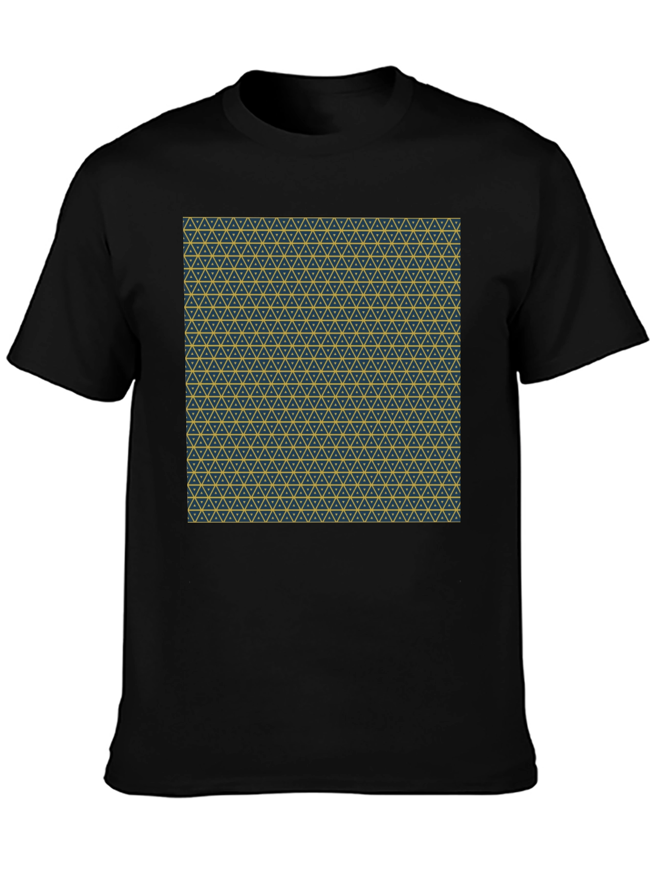 Geometric Print Crew Neck T-Shirt