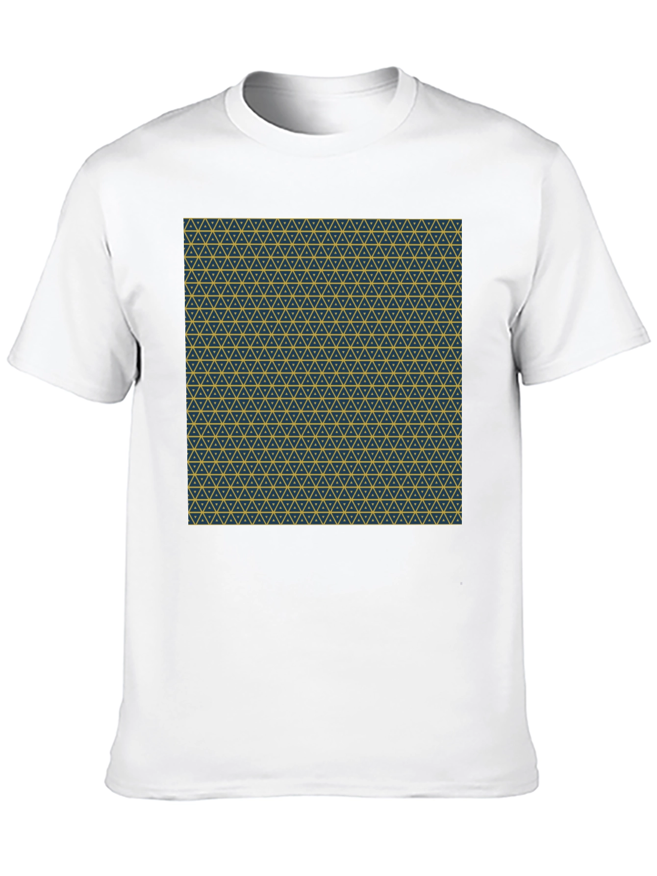 Geometric Print Crew Neck T-Shirt