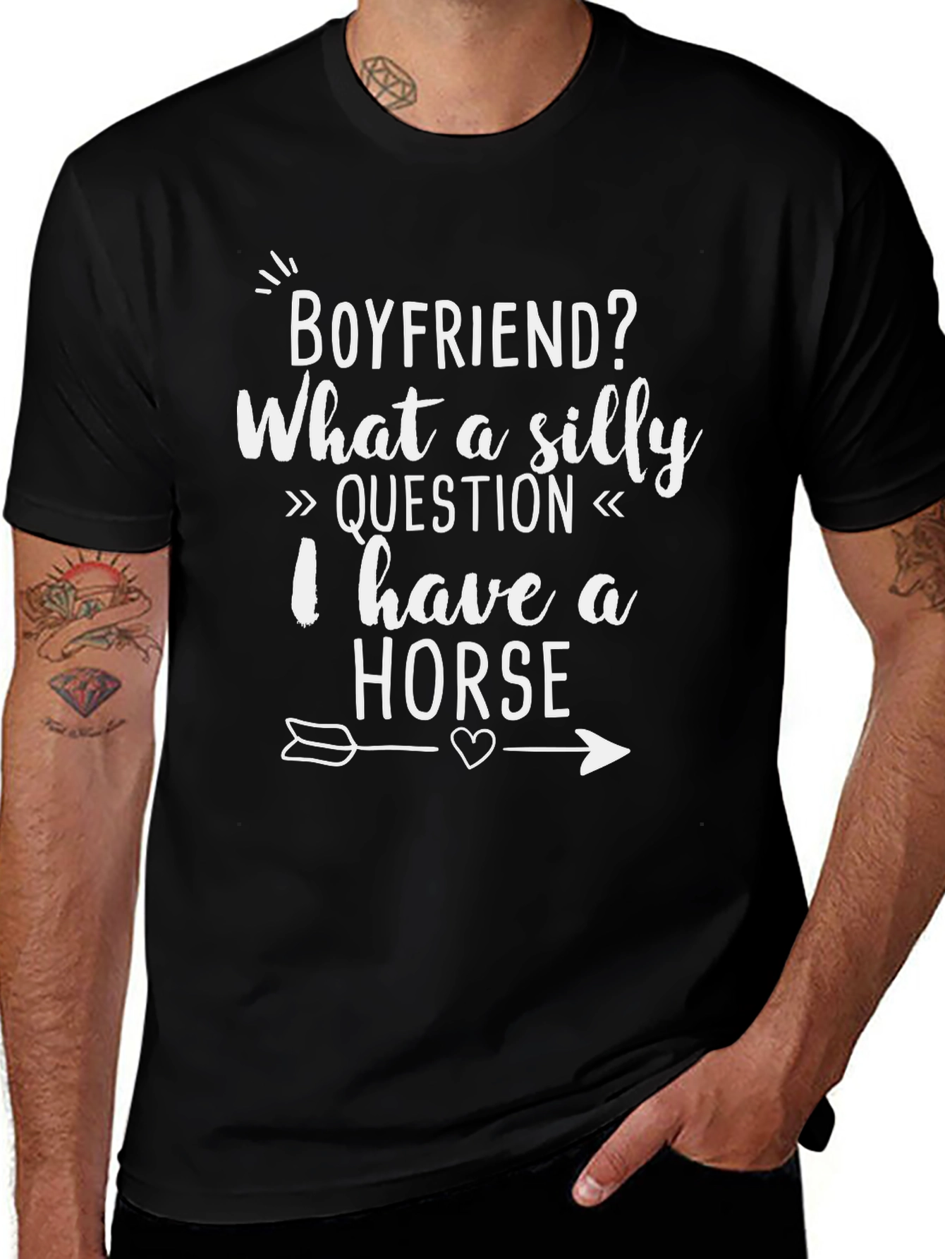 Funny Horse Lover Graphic T-Shirt
