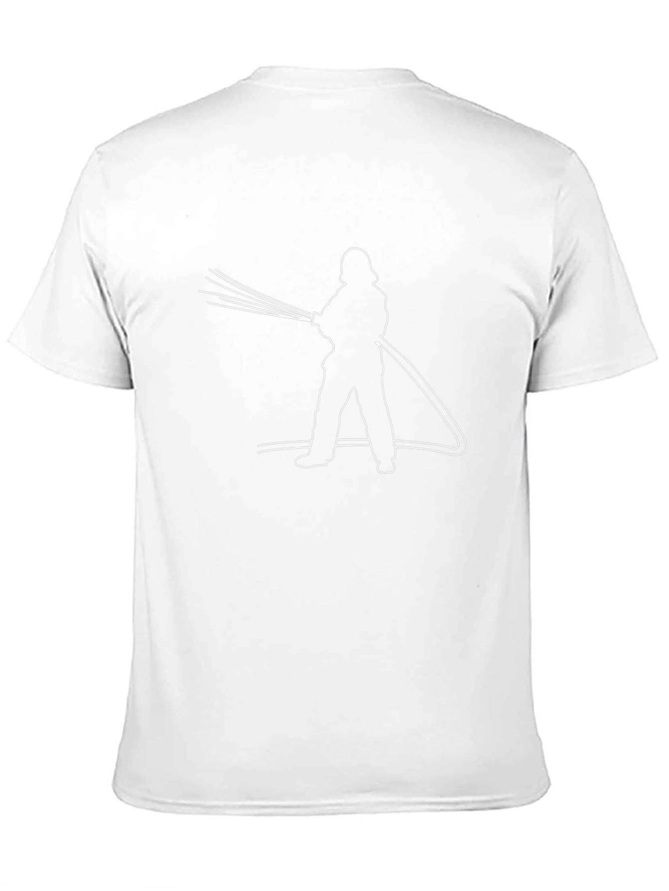 Firefighter Hose Silhouette Graphic Tee