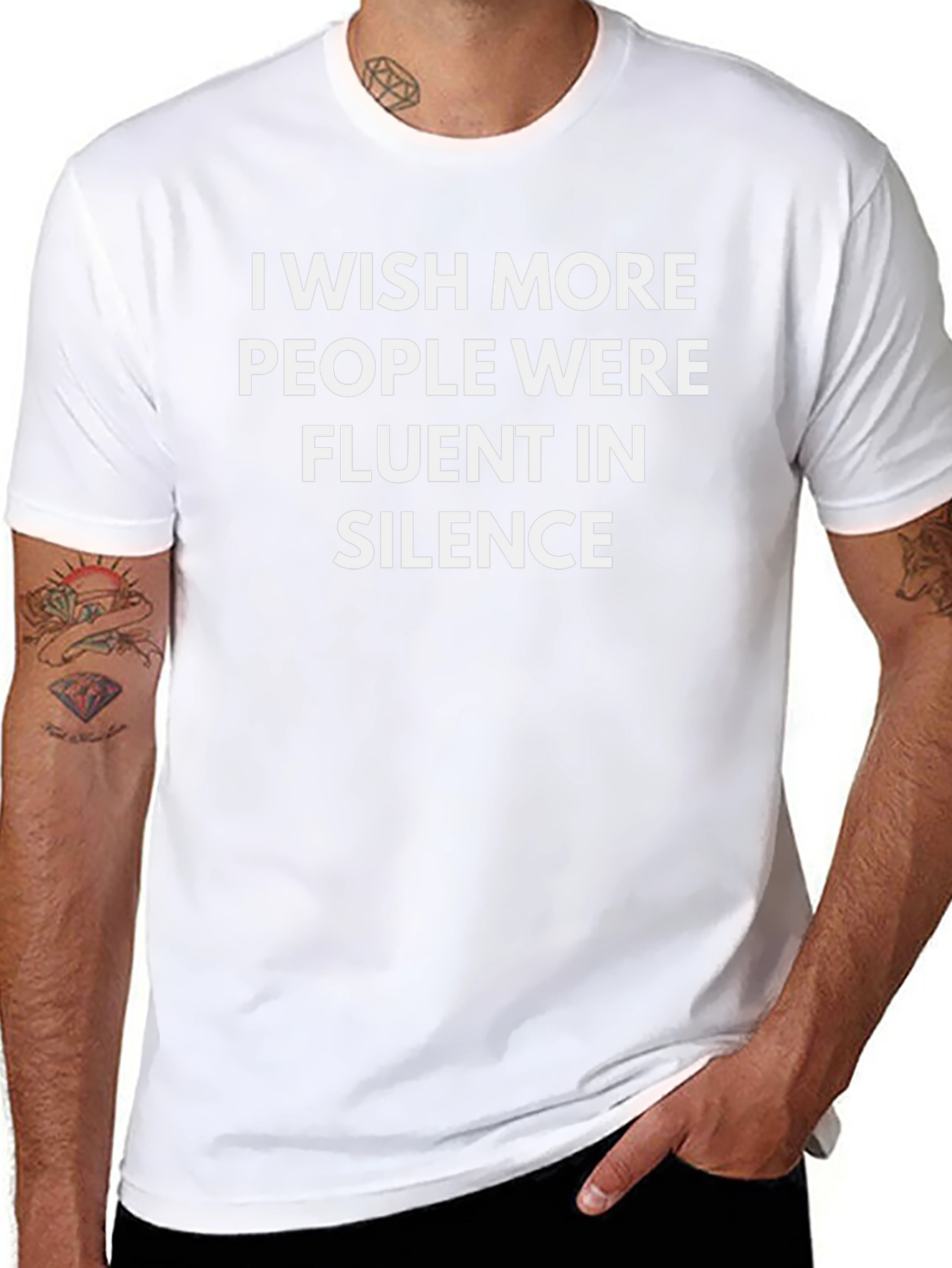 Fluent in Silence Black T-Shirt