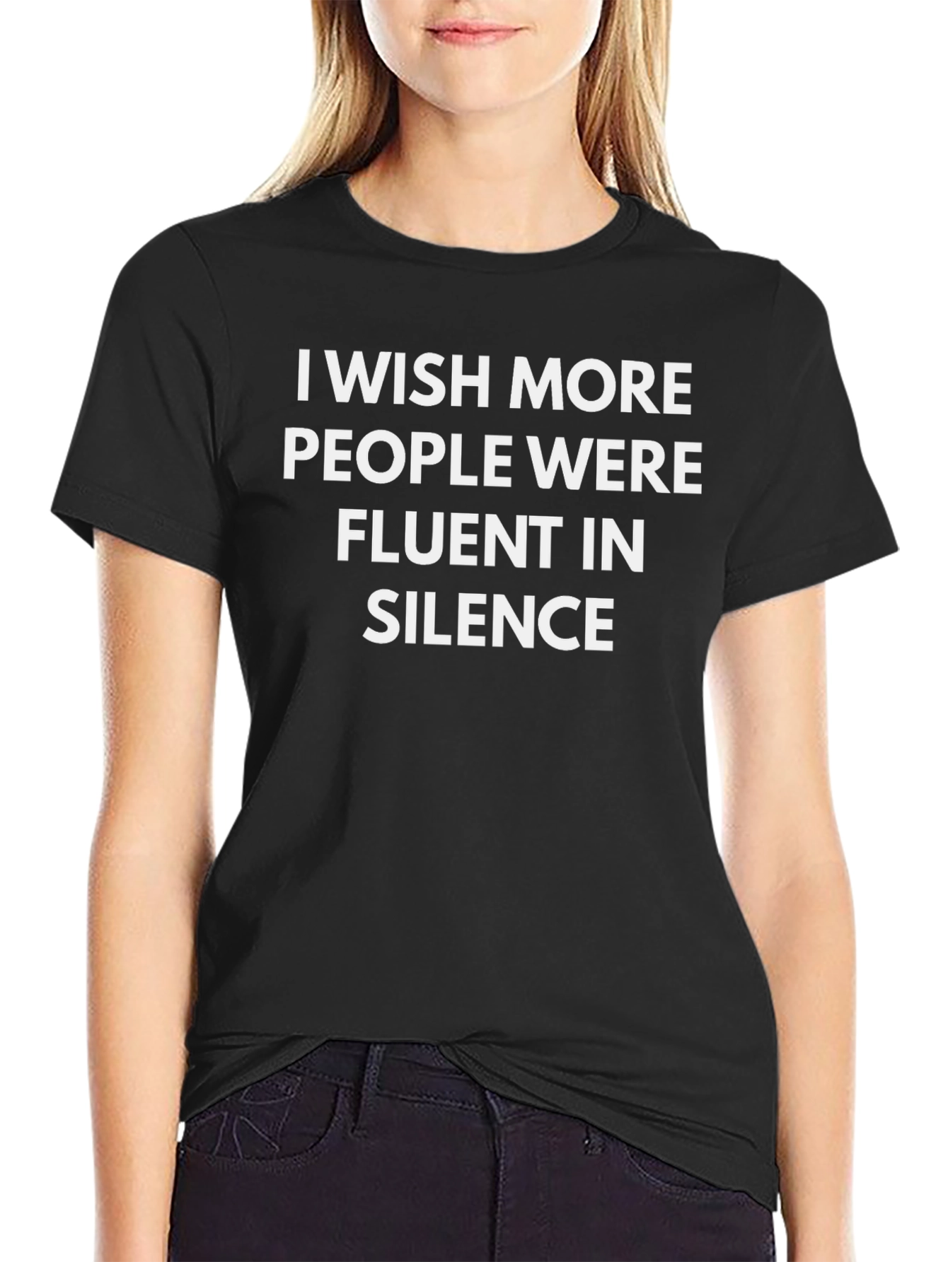 Fluent in Silence Black T-Shirt