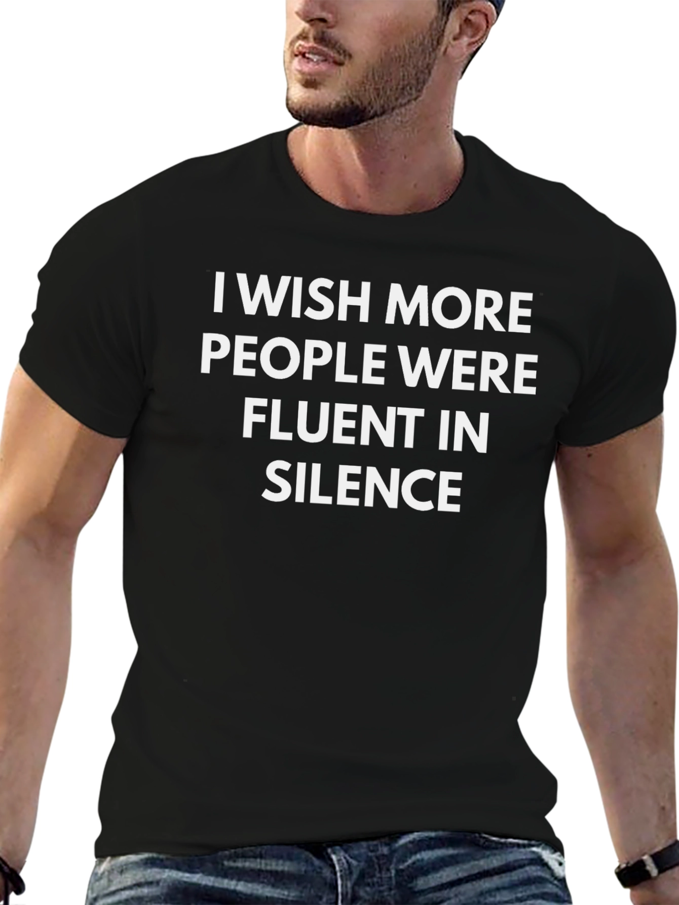 Fluent in Silence Black T-Shirt