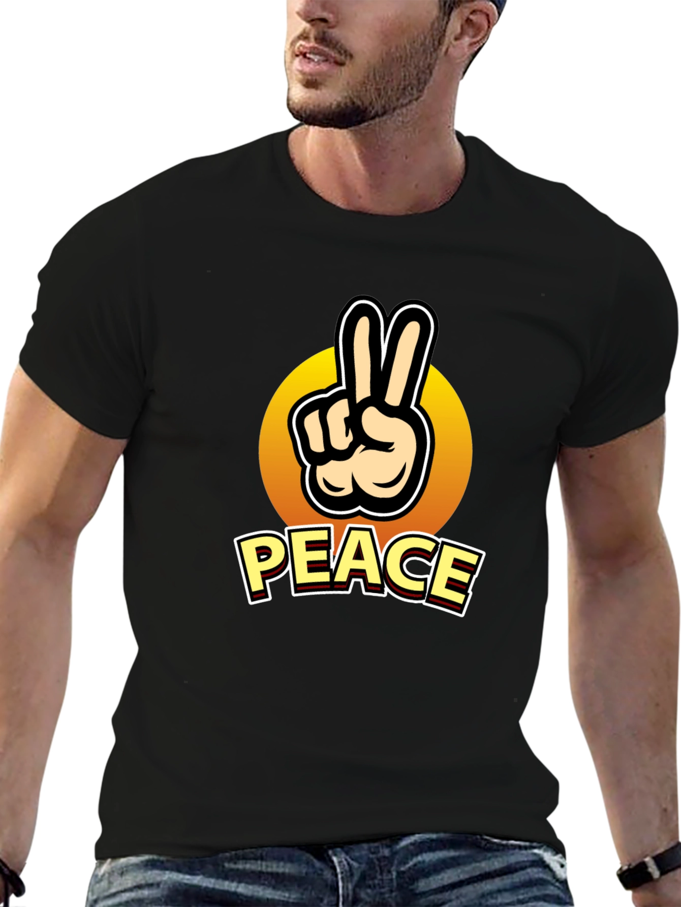 Peace Sign Graphic T-Shirt