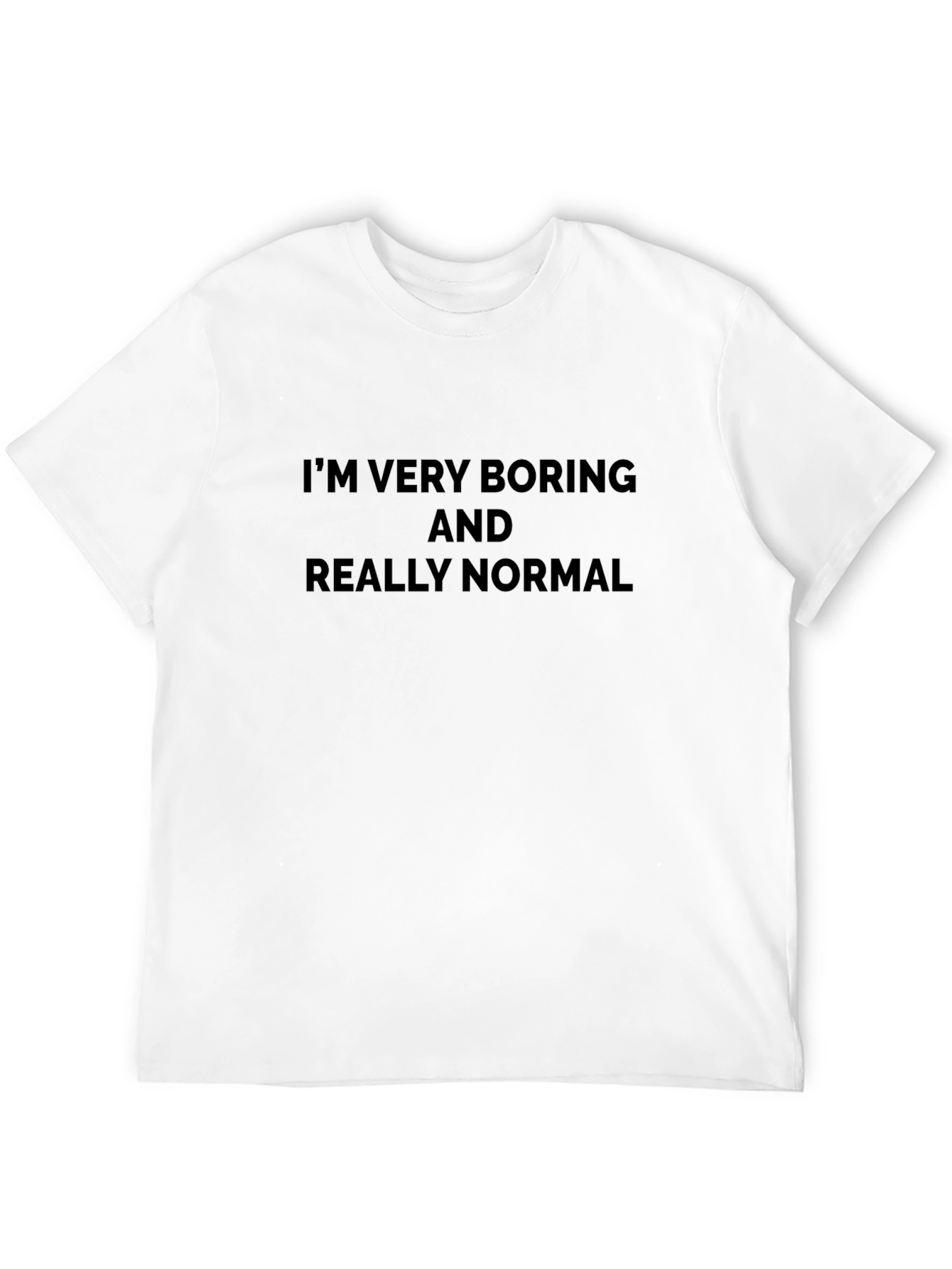 Boring and Normal Graphic Tee - Black