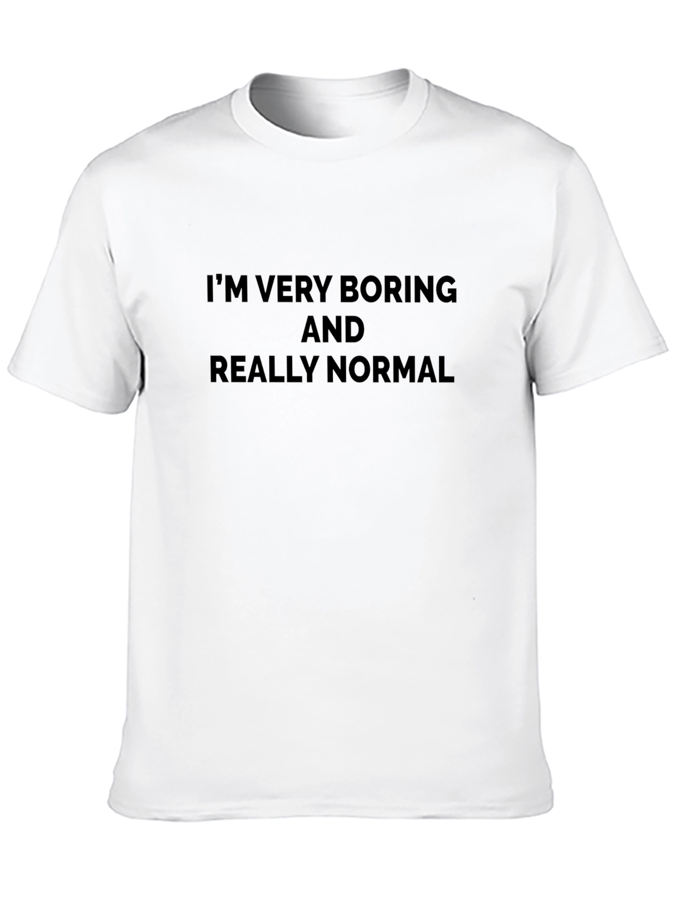 Boring and Normal Graphic Tee - Black
