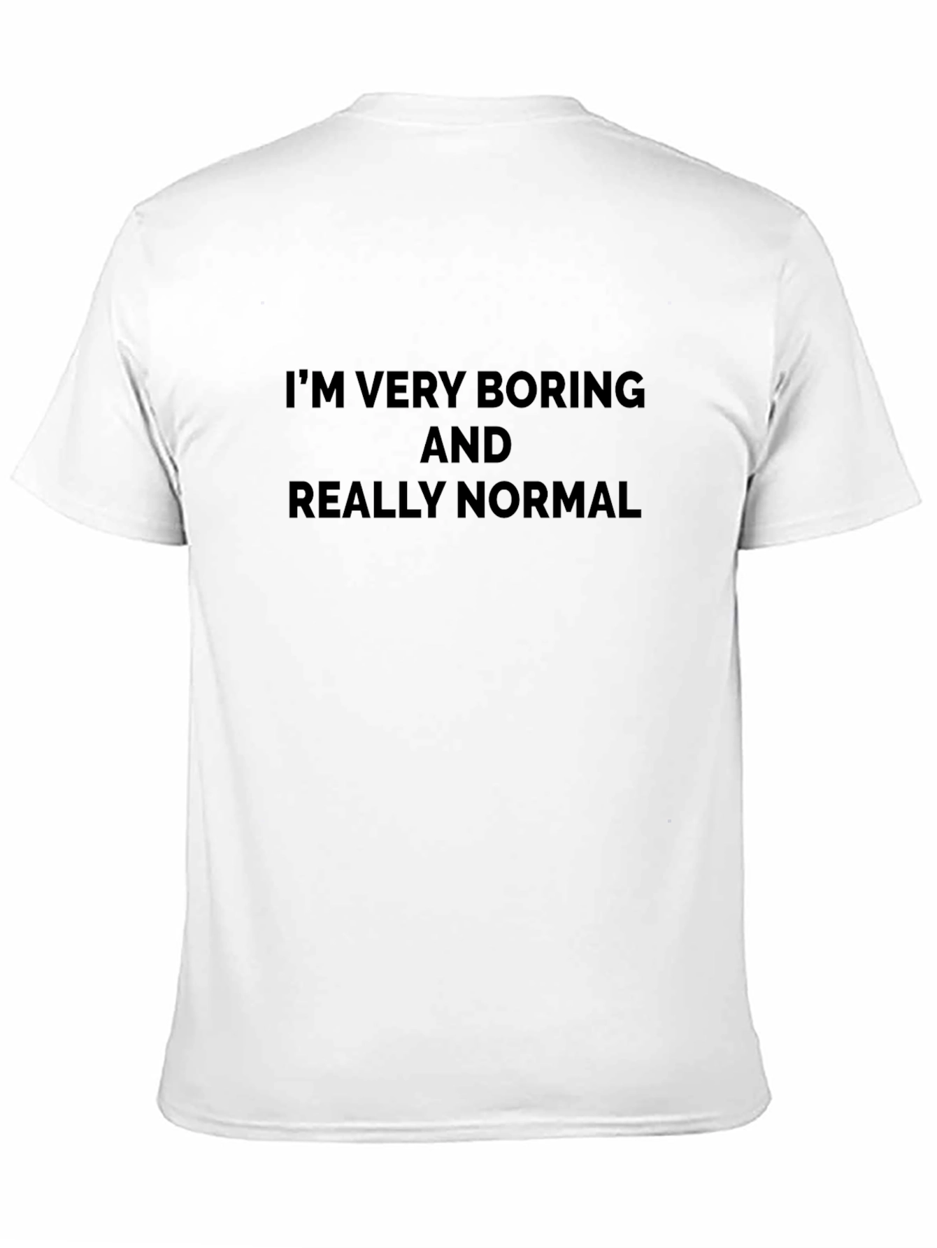 Boring and Normal Graphic Tee - Black
