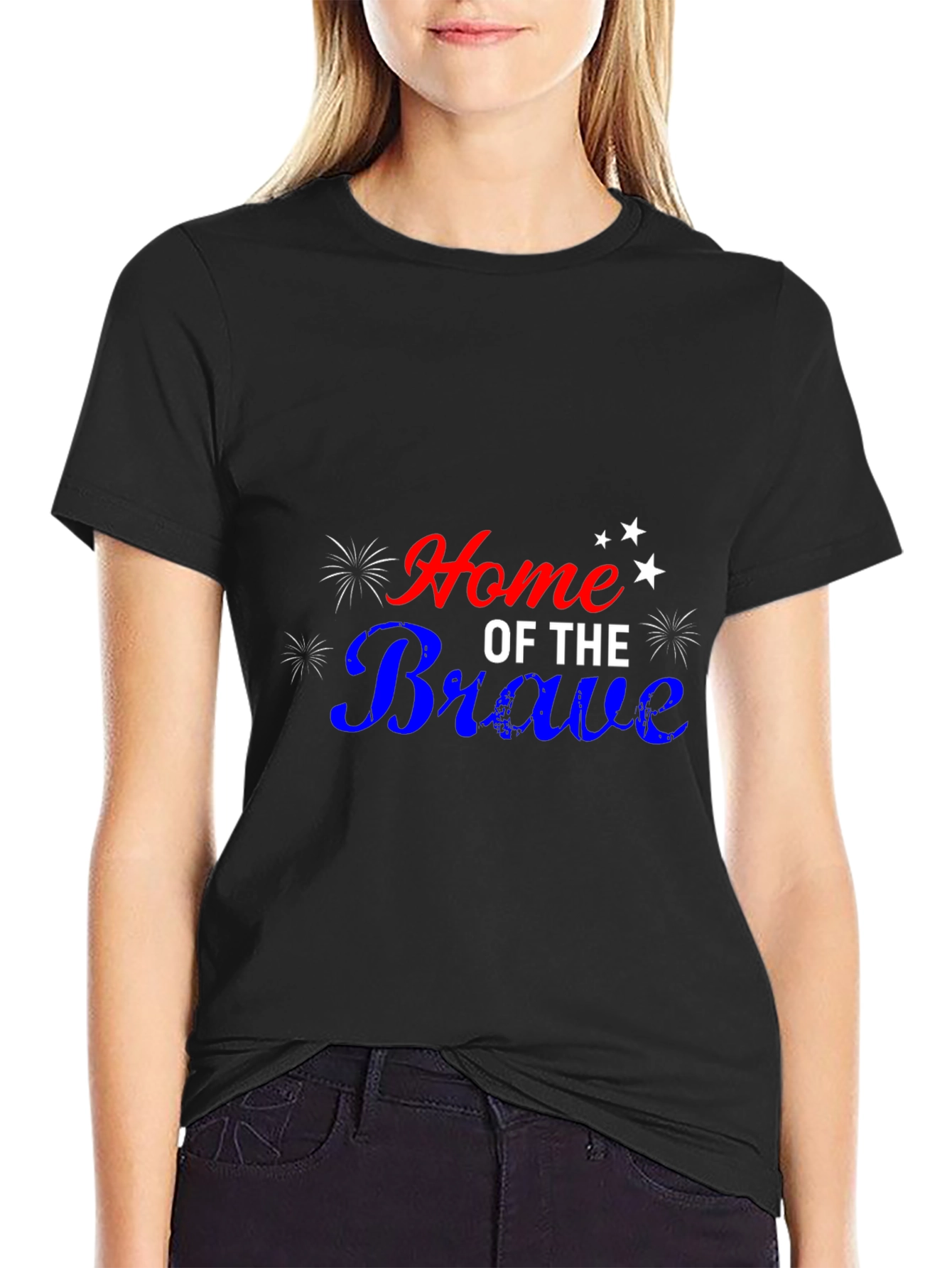Home of the Brave Graphic Tee - Patriotic T-Shirt