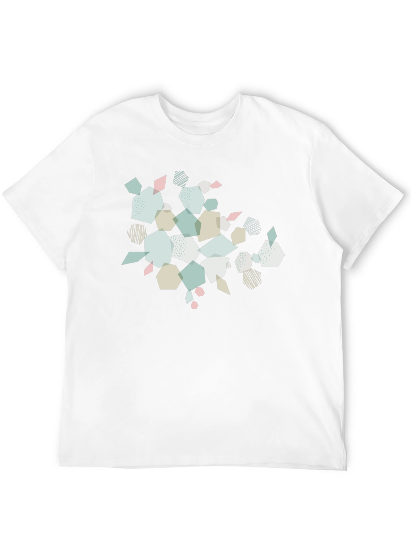 Geometric Print Black T-Shirt