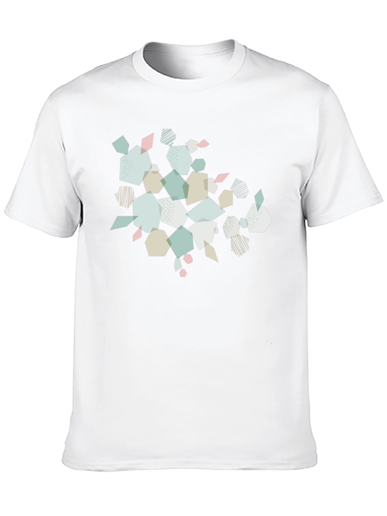 Geometric Print Black T-Shirt