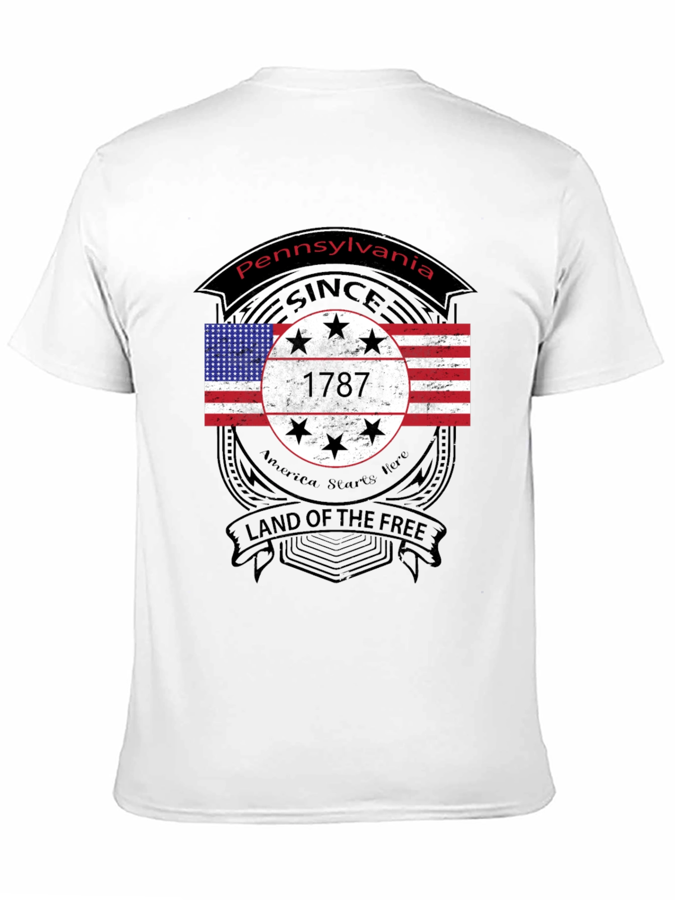 Pennsylvania 1787 Land of The Free T-Shirt