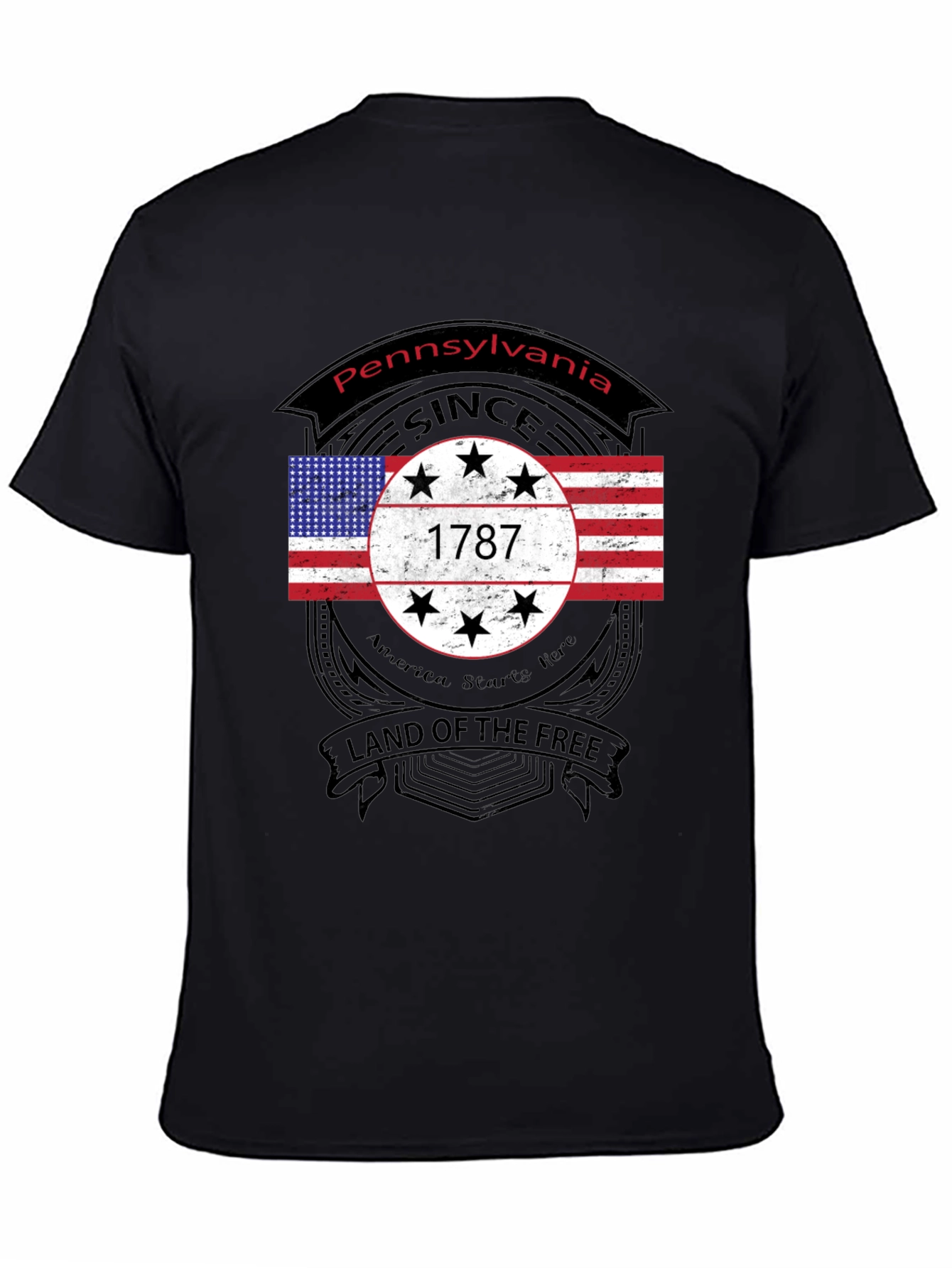 Pennsylvania 1787 Land of The Free T-Shirt