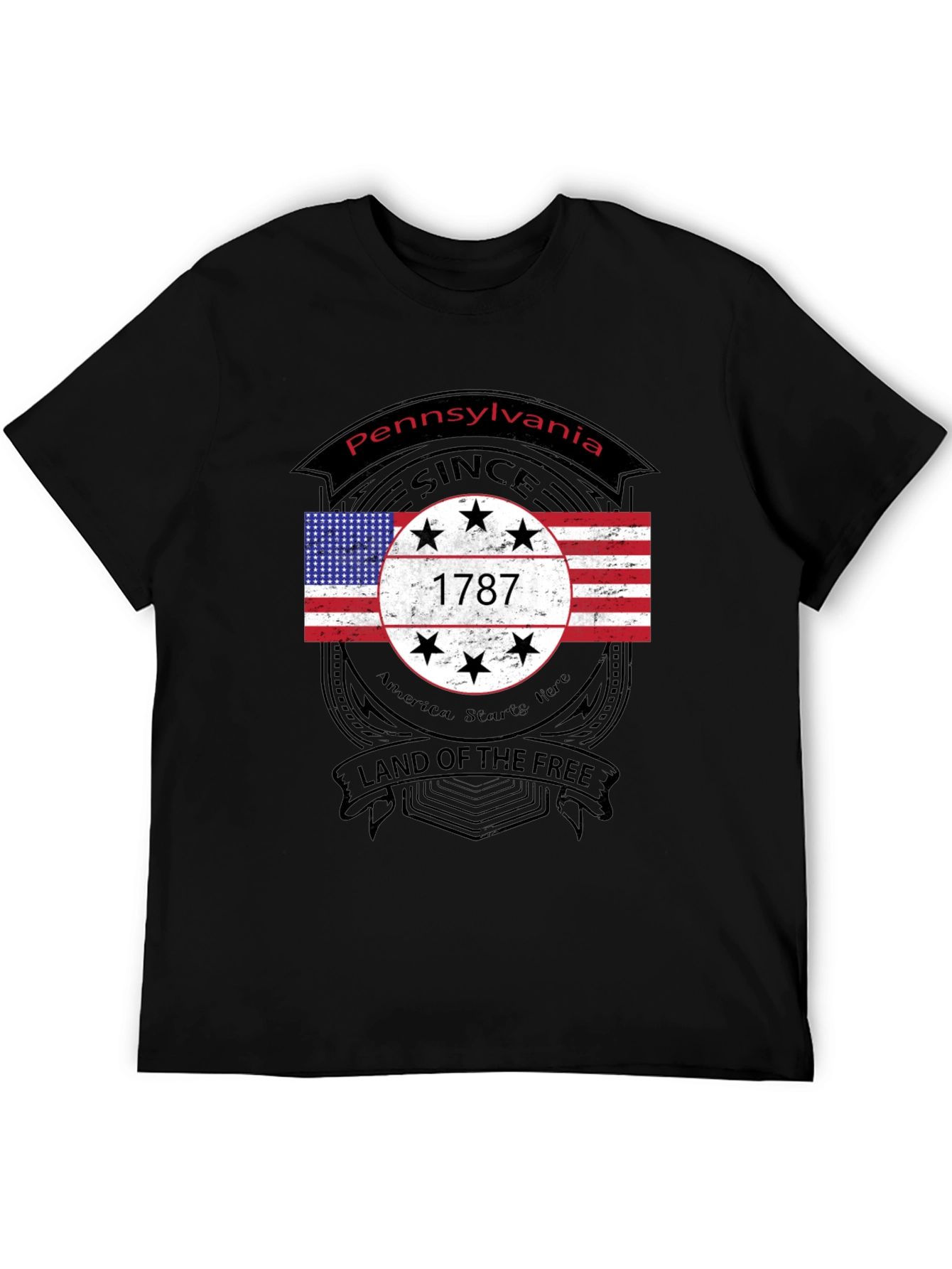 Pennsylvania 1787 Land of The Free T-Shirt
