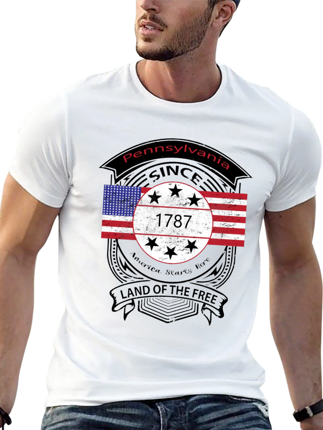 Pennsylvania 1787 Land of The Free T-Shirt