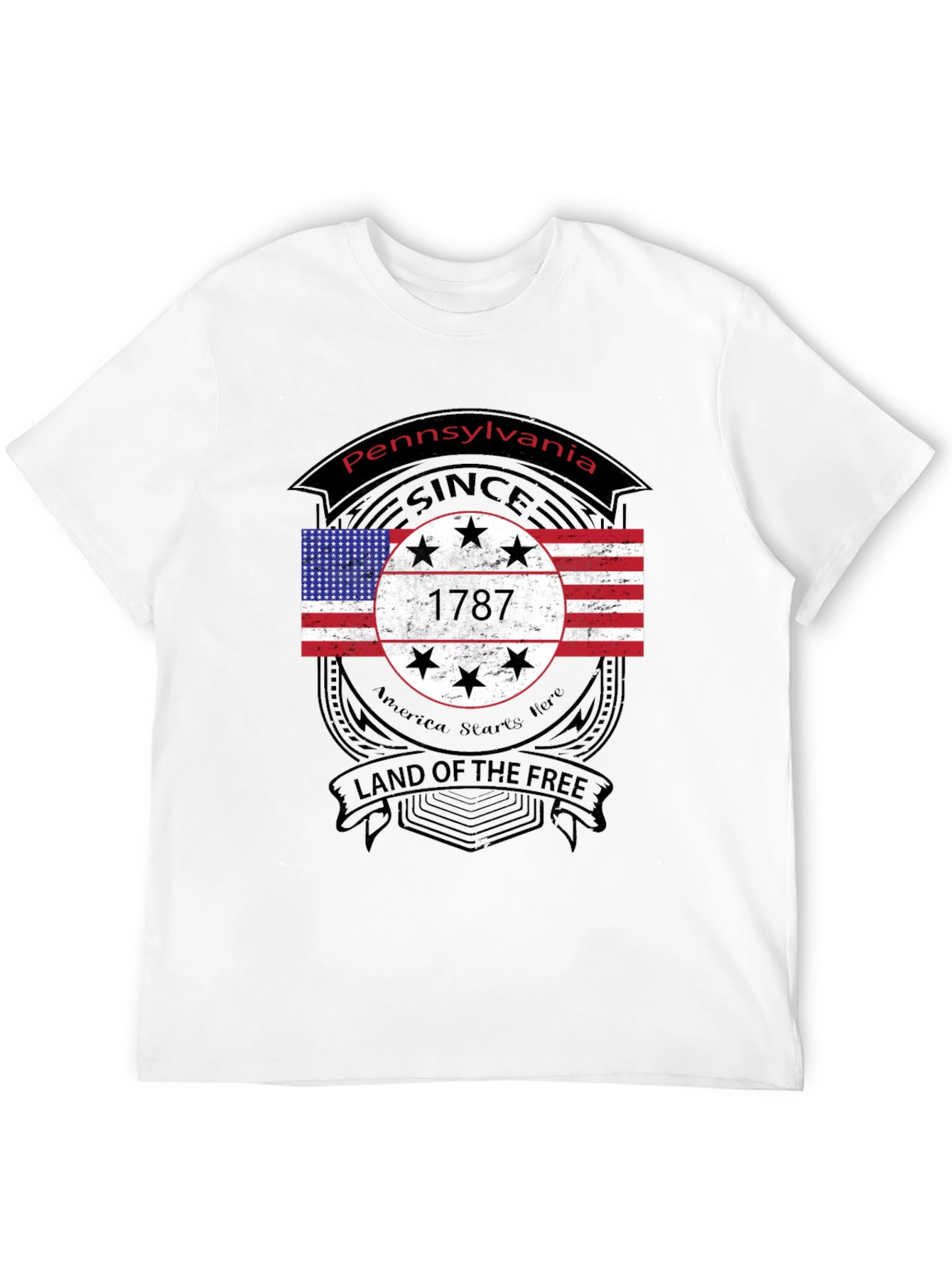 Pennsylvania 1787 Land of The Free T-Shirt