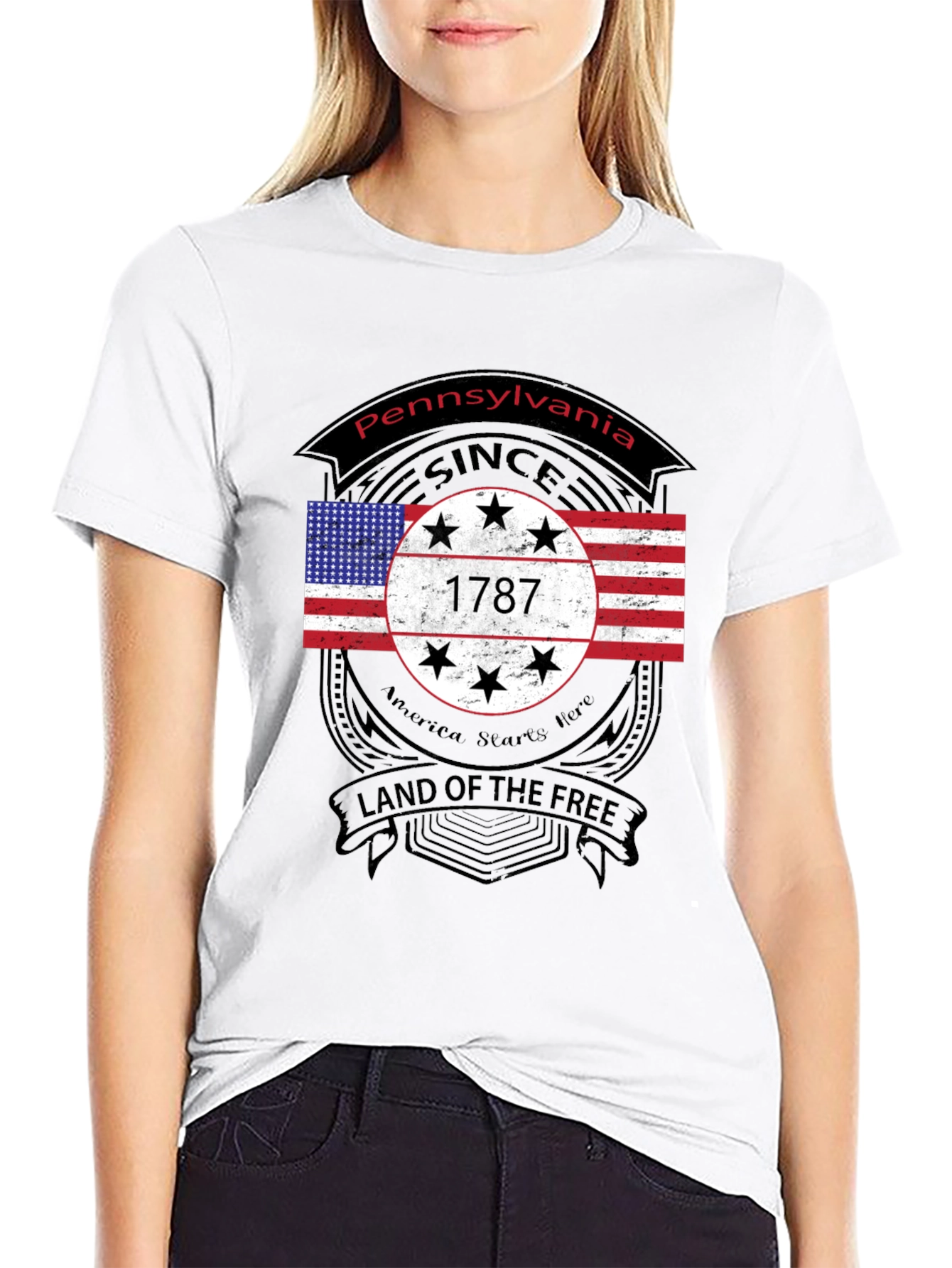 Pennsylvania 1787 Land of The Free T-Shirt