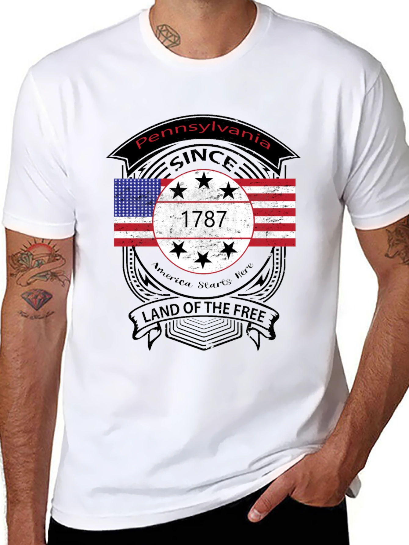 Pennsylvania 1787 Land of The Free T-Shirt