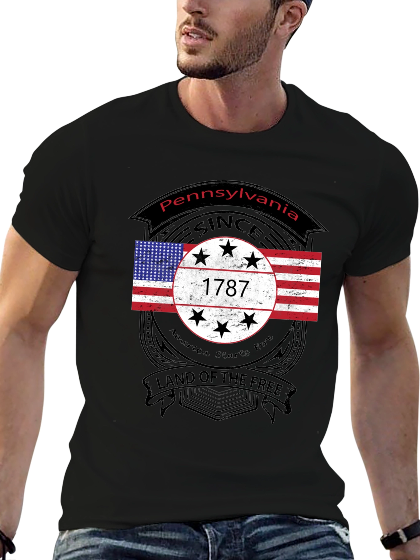 Pennsylvania 1787 Land of The Free T-Shirt