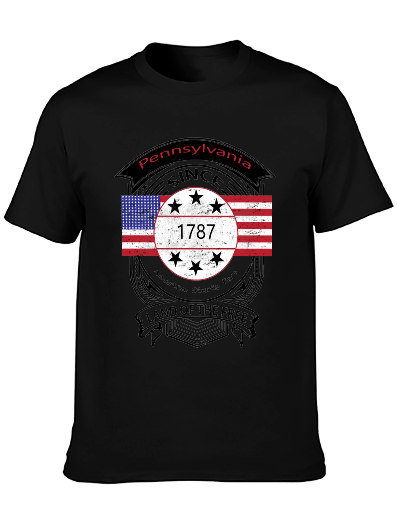 Pennsylvania 1787 Land of The Free T-Shirt