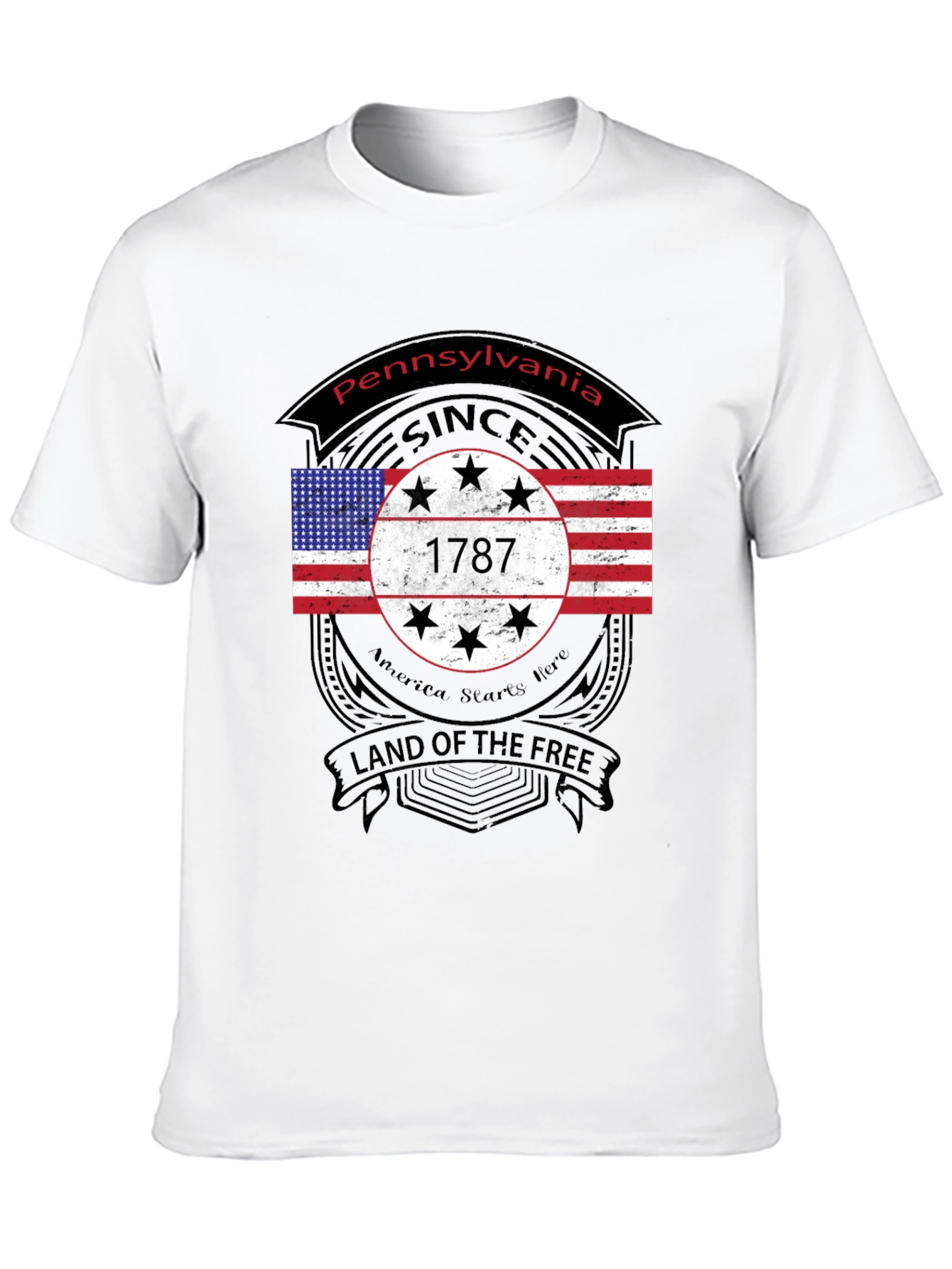Pennsylvania 1787 Land of The Free T-Shirt