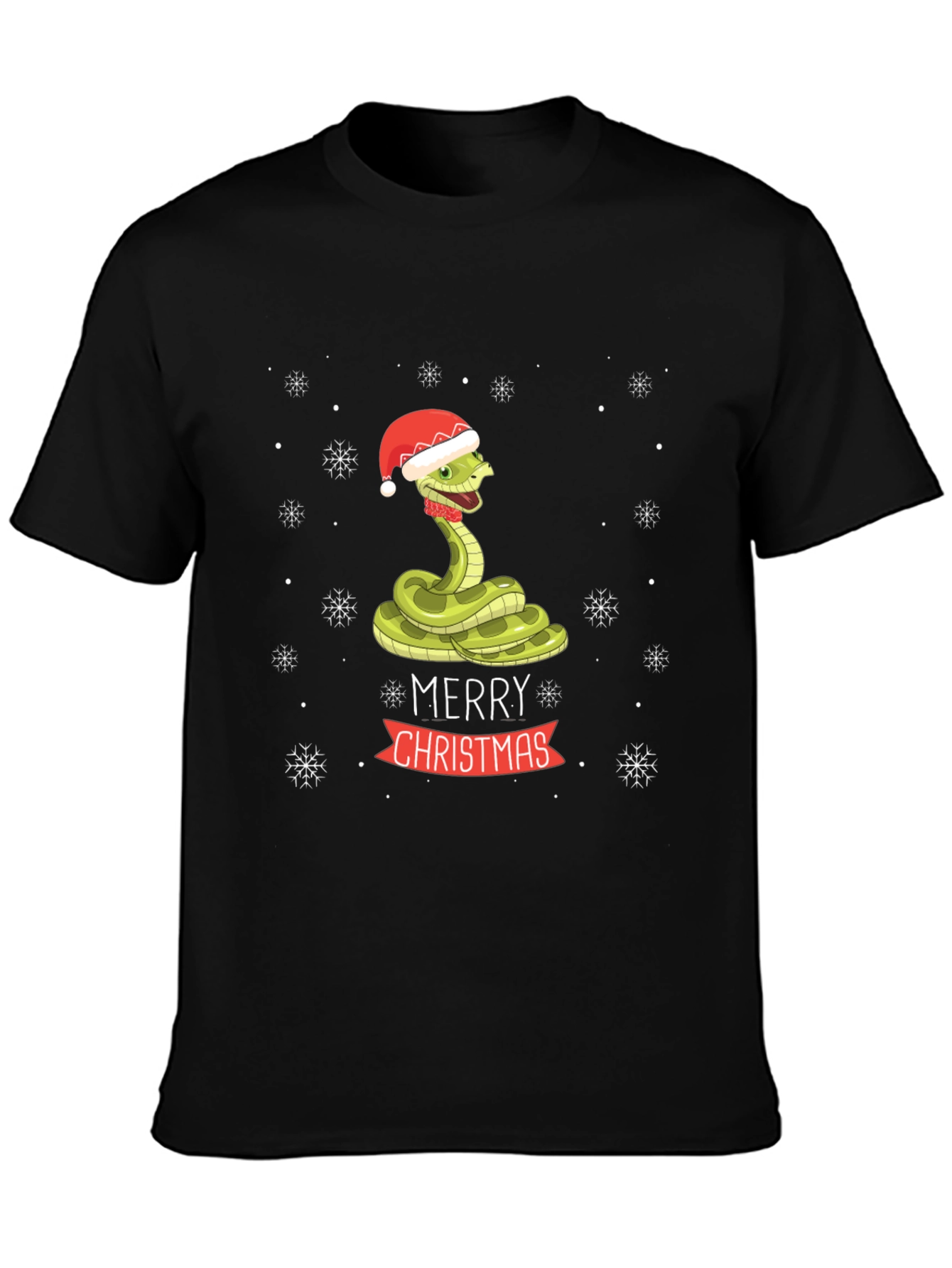 Festive Snake Christmas T-Shirt