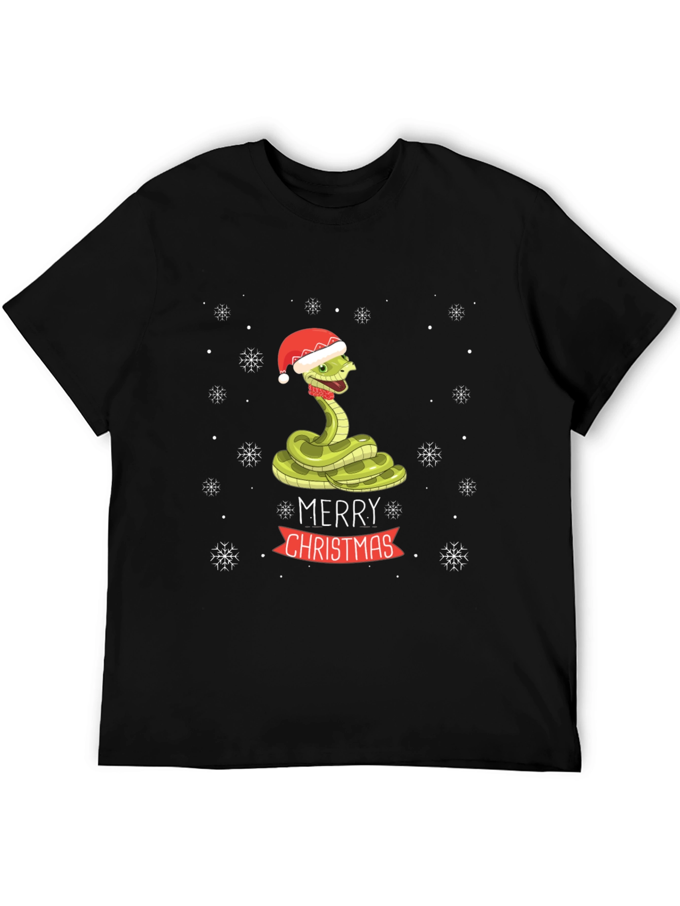Festive Snake Christmas T-Shirt
