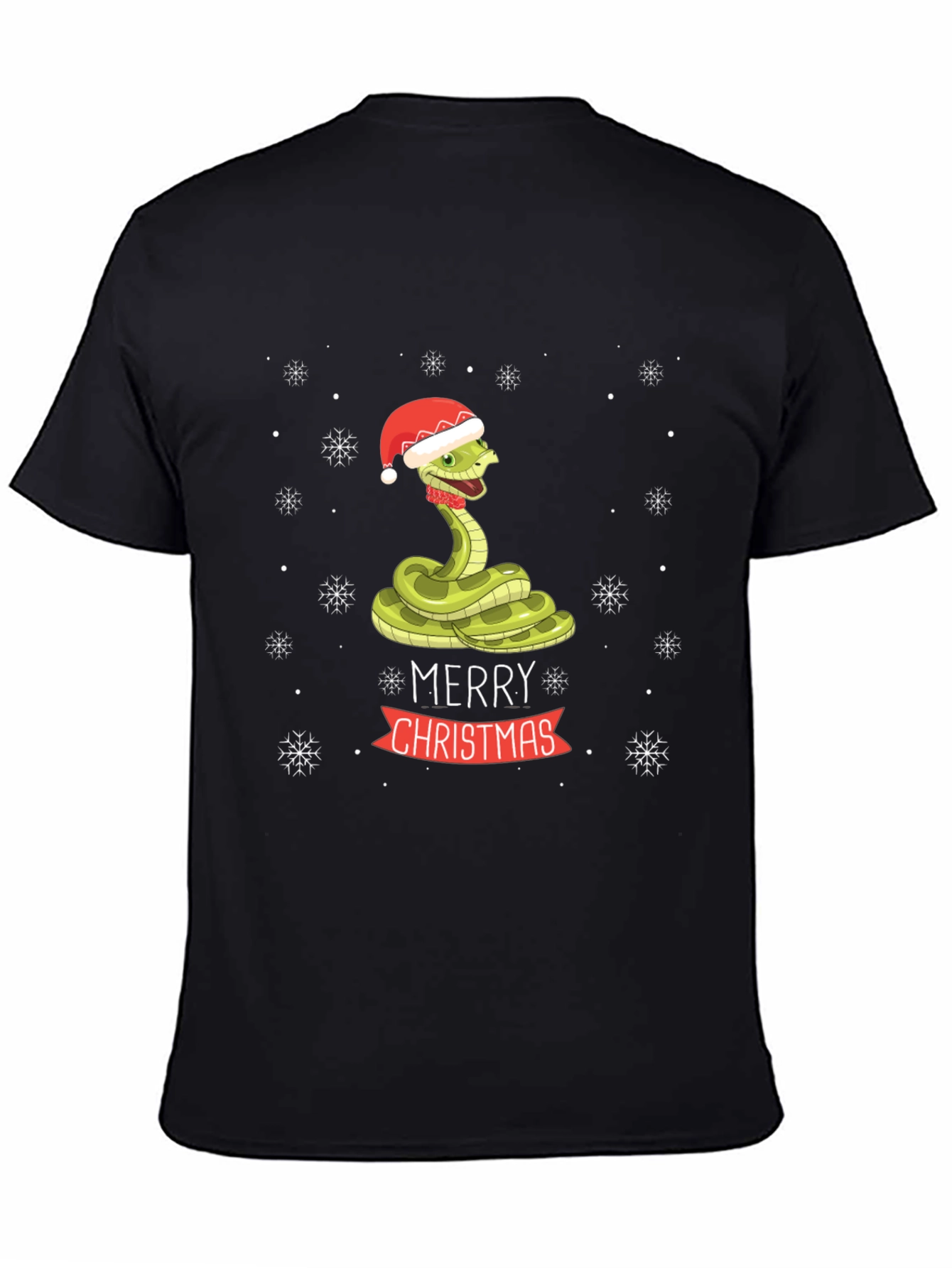 Festive Snake Christmas T-Shirt