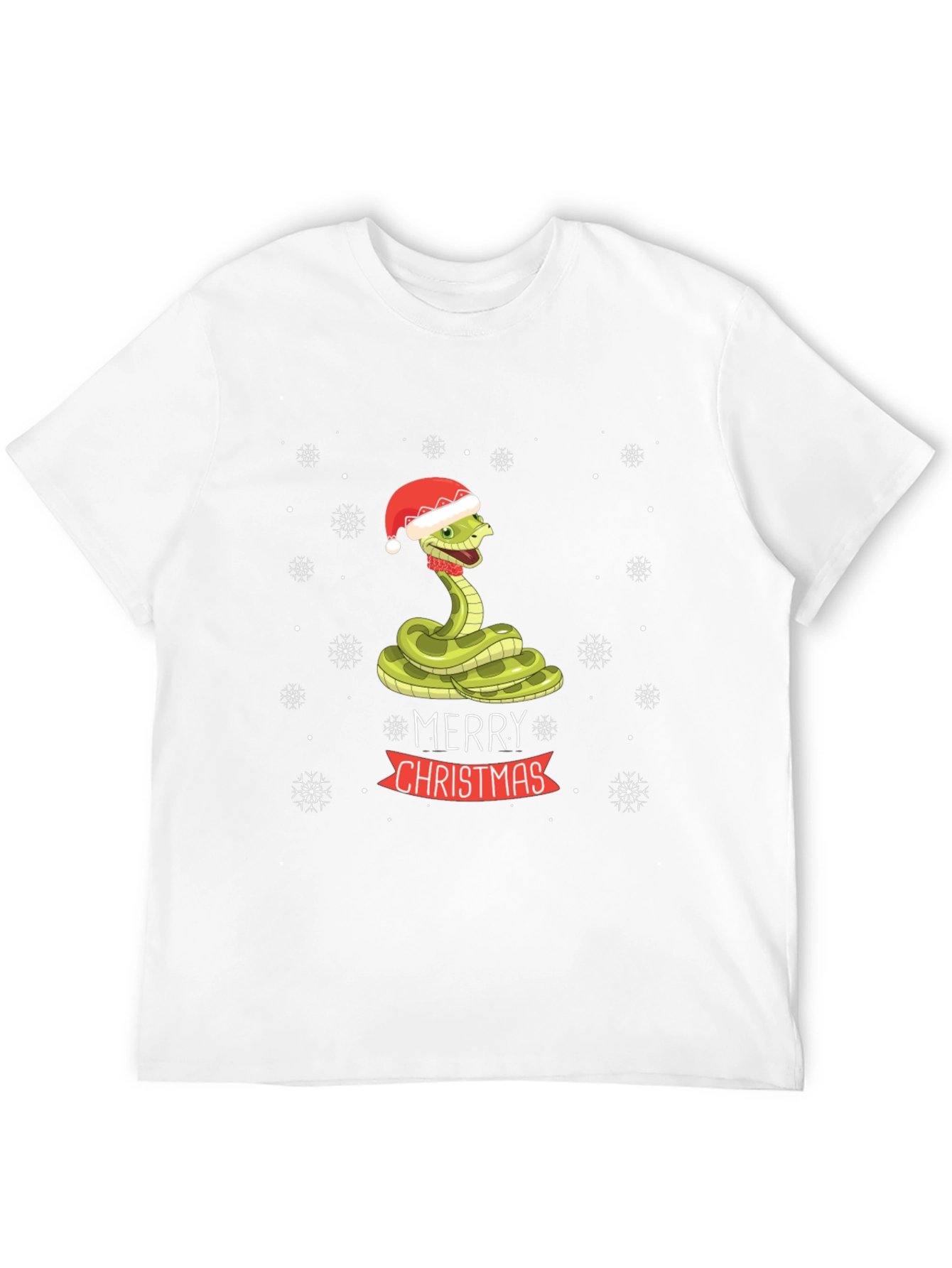 Festive Snake Christmas T-Shirt