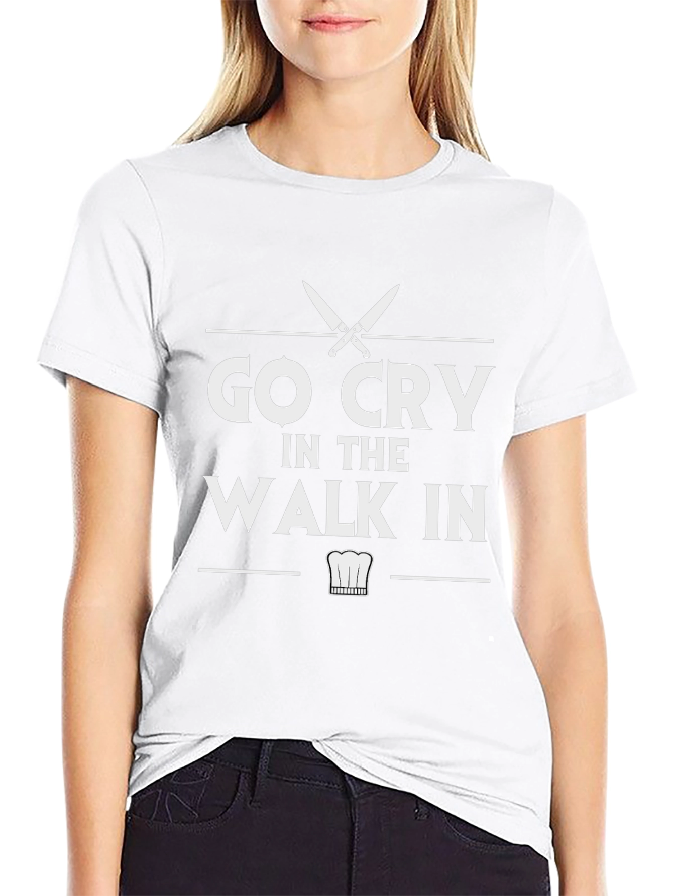 Go Cry in the Walk In Black T-Shirt