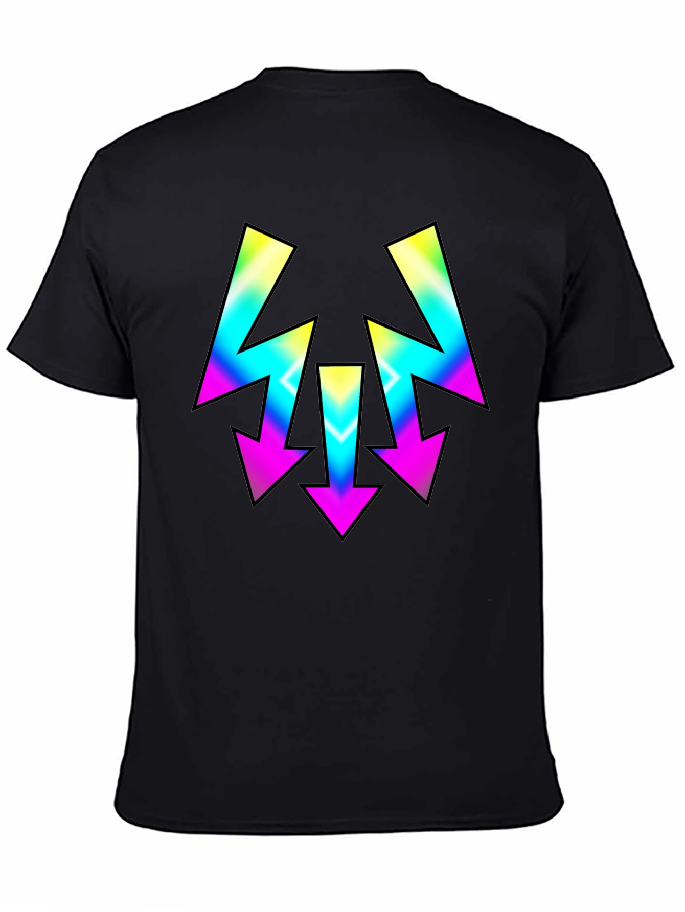 Retro Arrow Graphic Tee - Mens Black T-Shirt