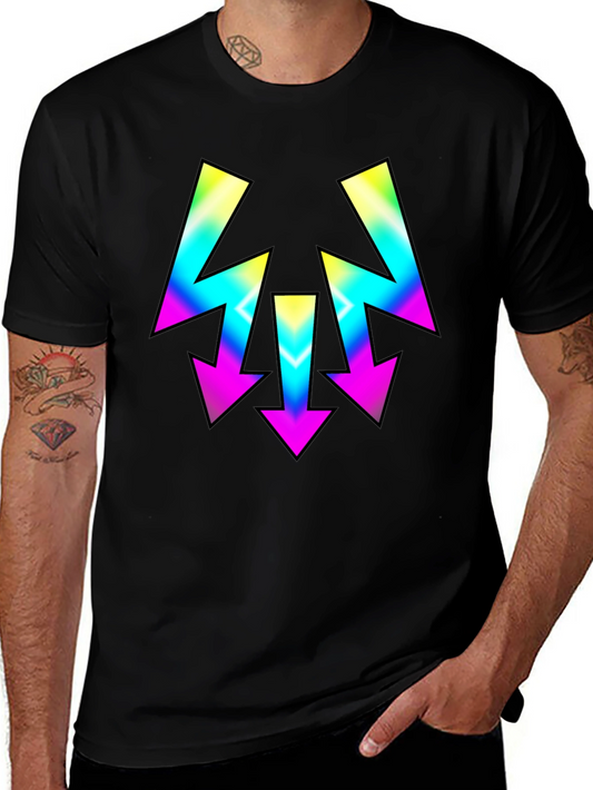 Retro Arrow Graphic Tee - Mens Black T-Shirt